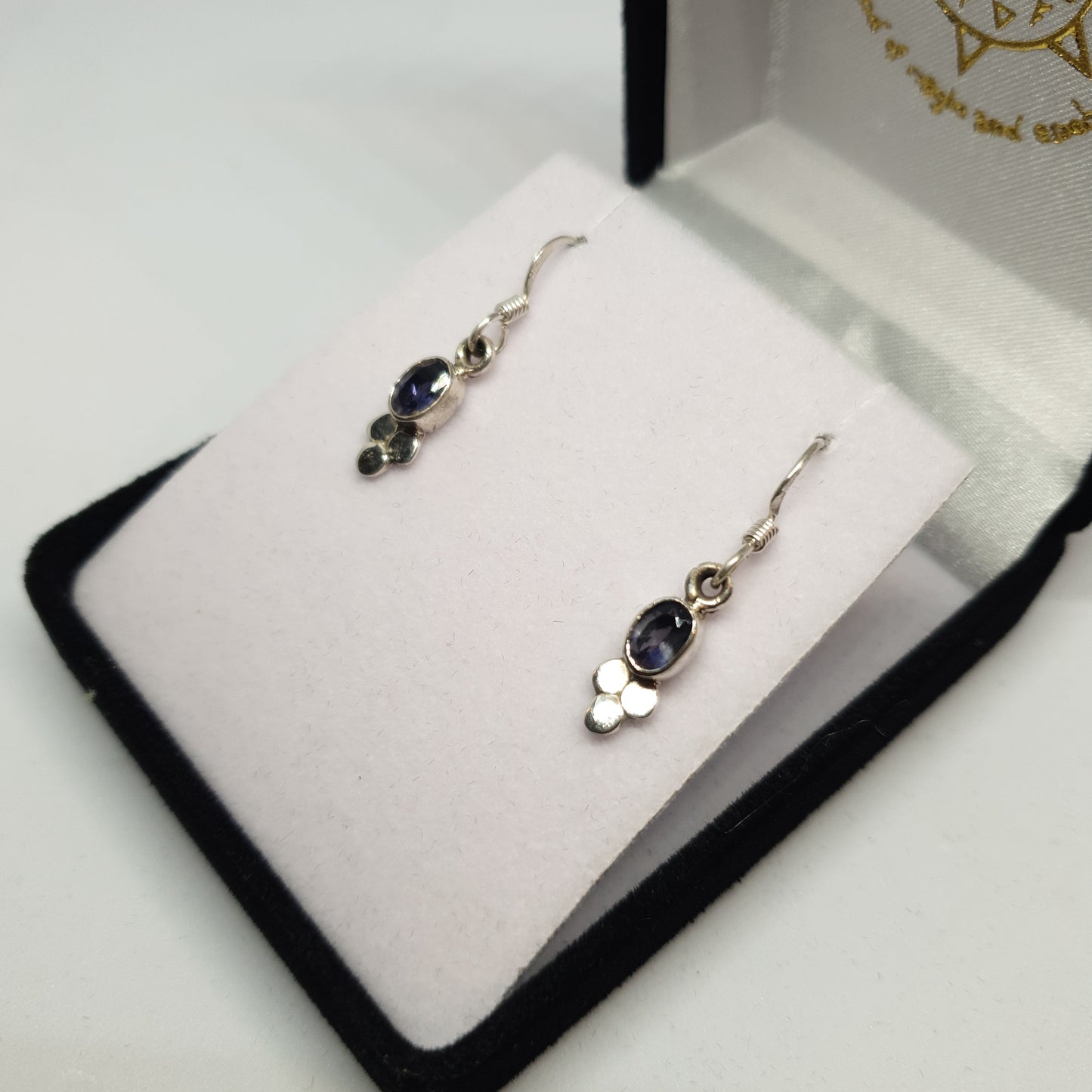 Iolite 925 Sterling Silver earrings - Rivendell Shop