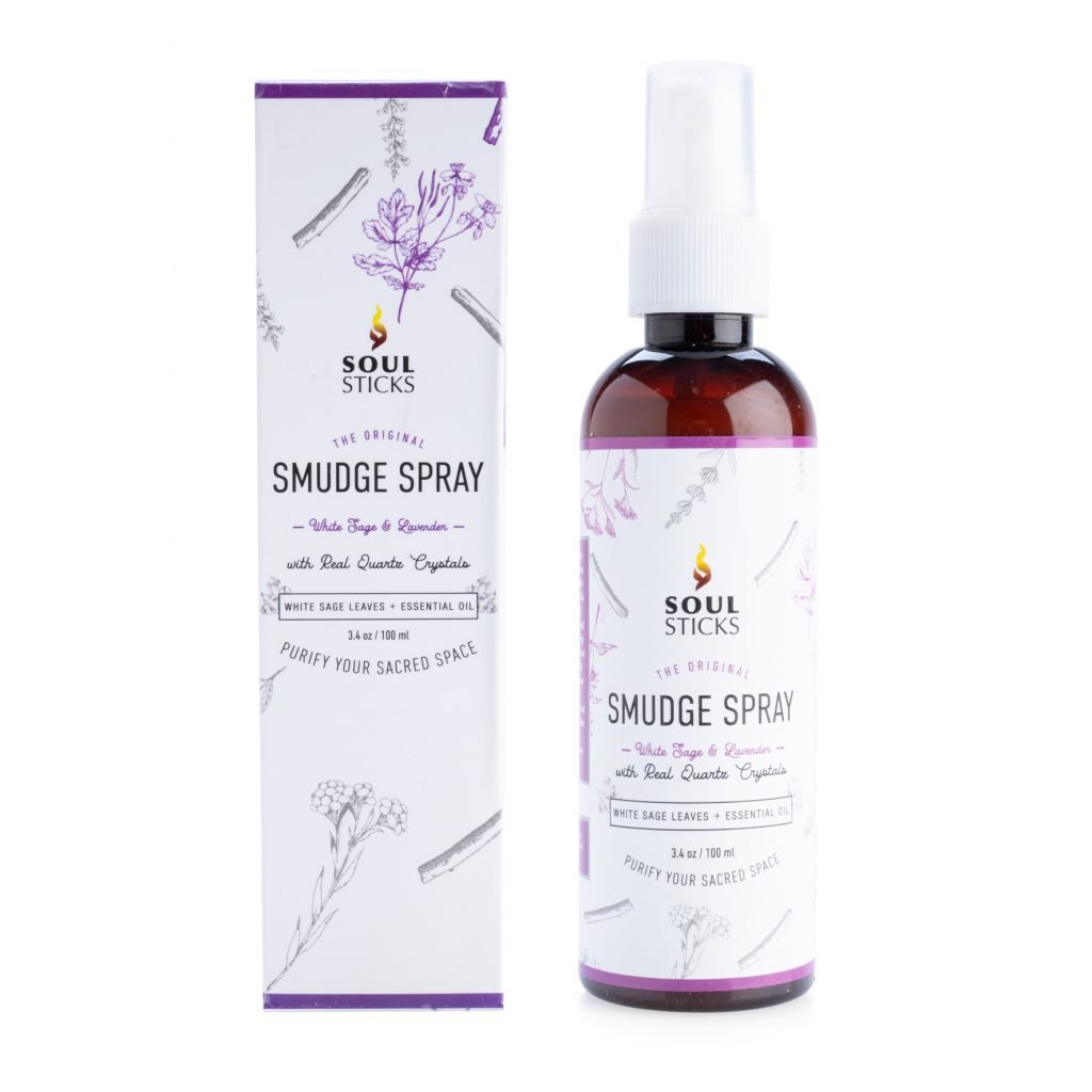 Quartz Infused White Sage and Lavender Smudge Spray - Rivendell Shop