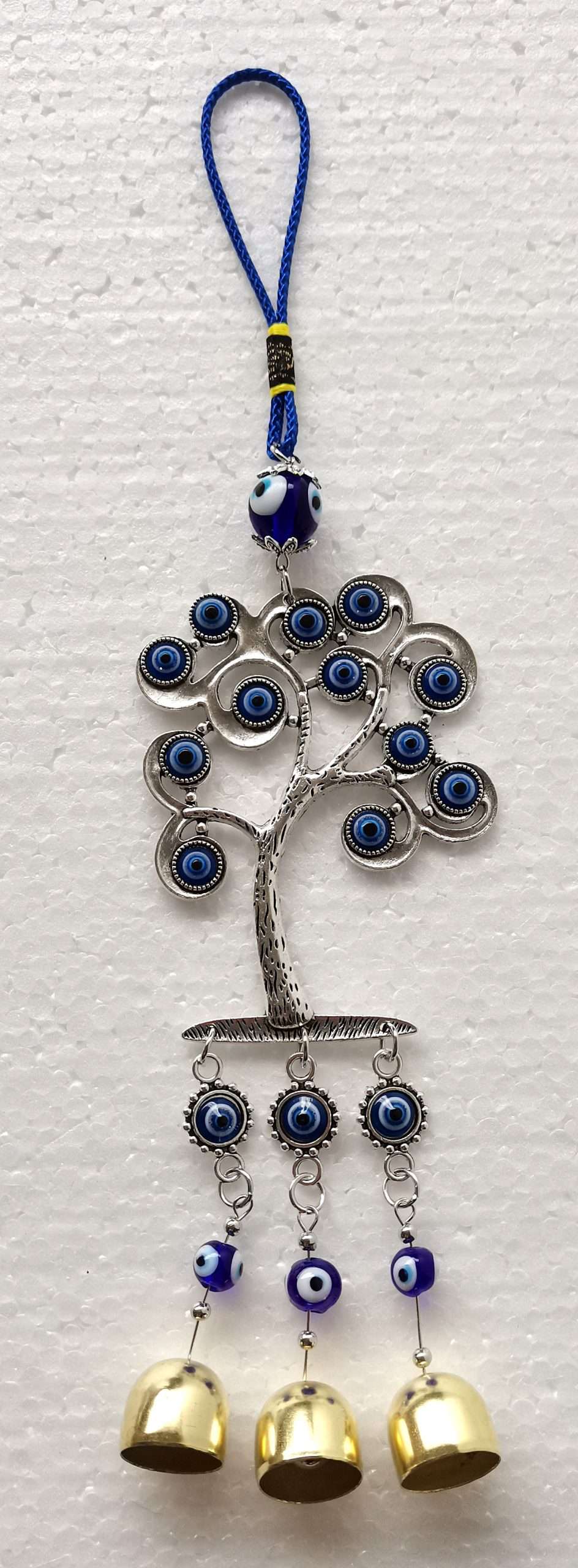 Tree of Life Hanging Ornament with Evil Eye and Bells - Rivendell Shop