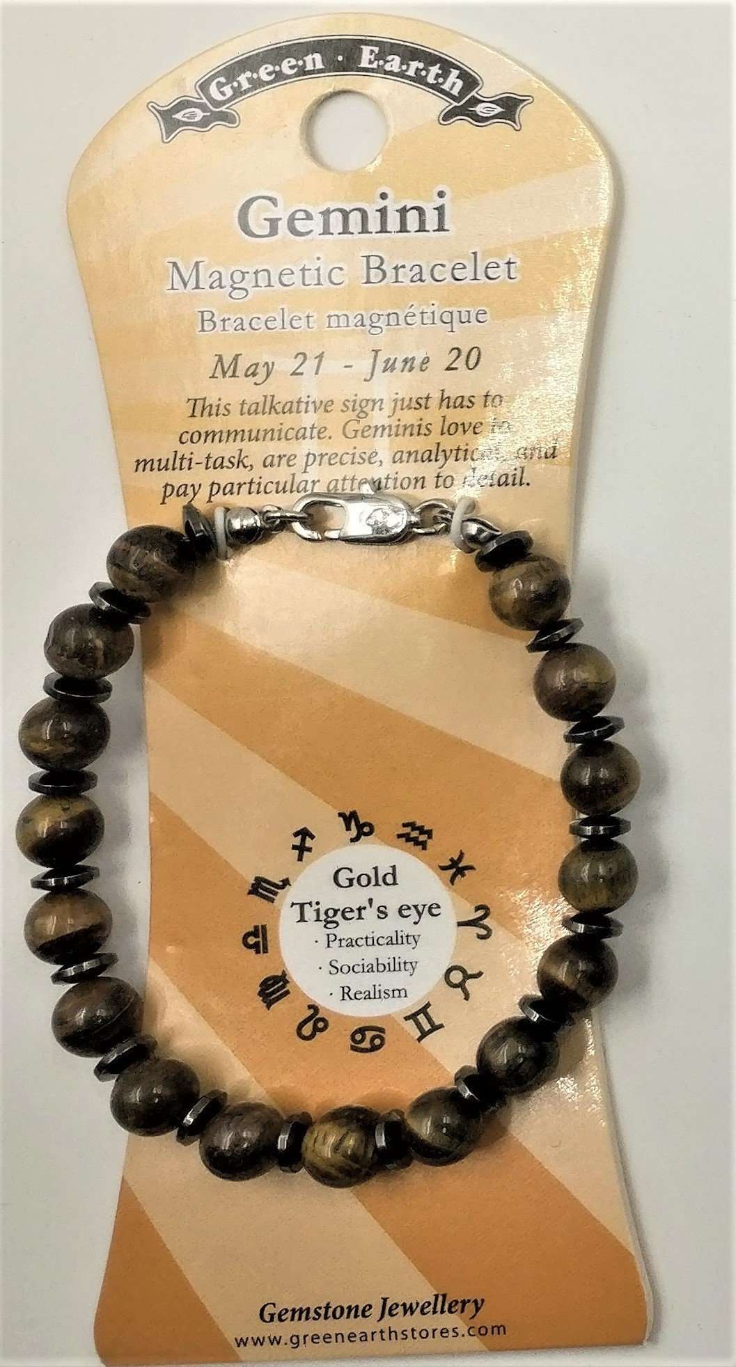 Tiger’s eye zodiac bracelet - Rivendell Shop