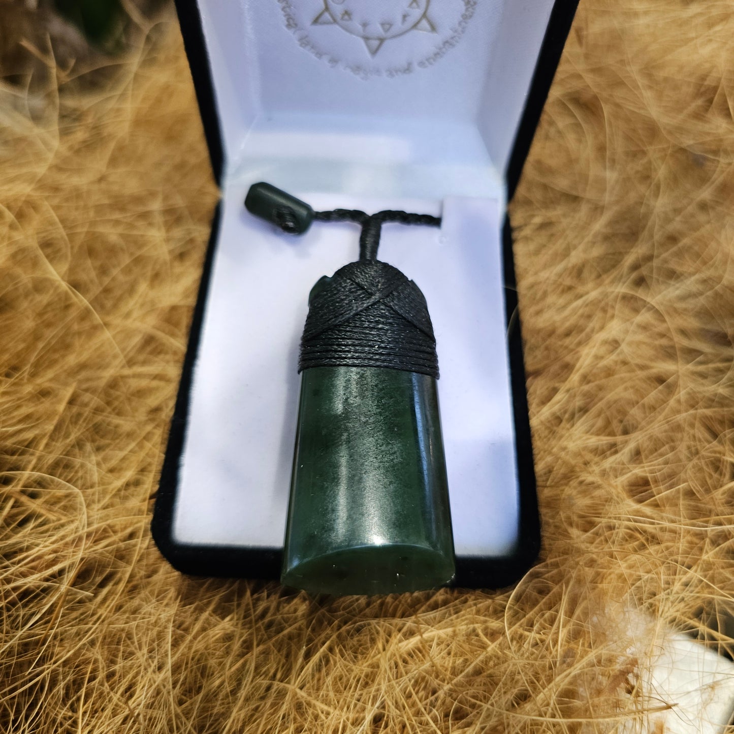 Greenstone pendant 45x25 mm - Rivendell Shop