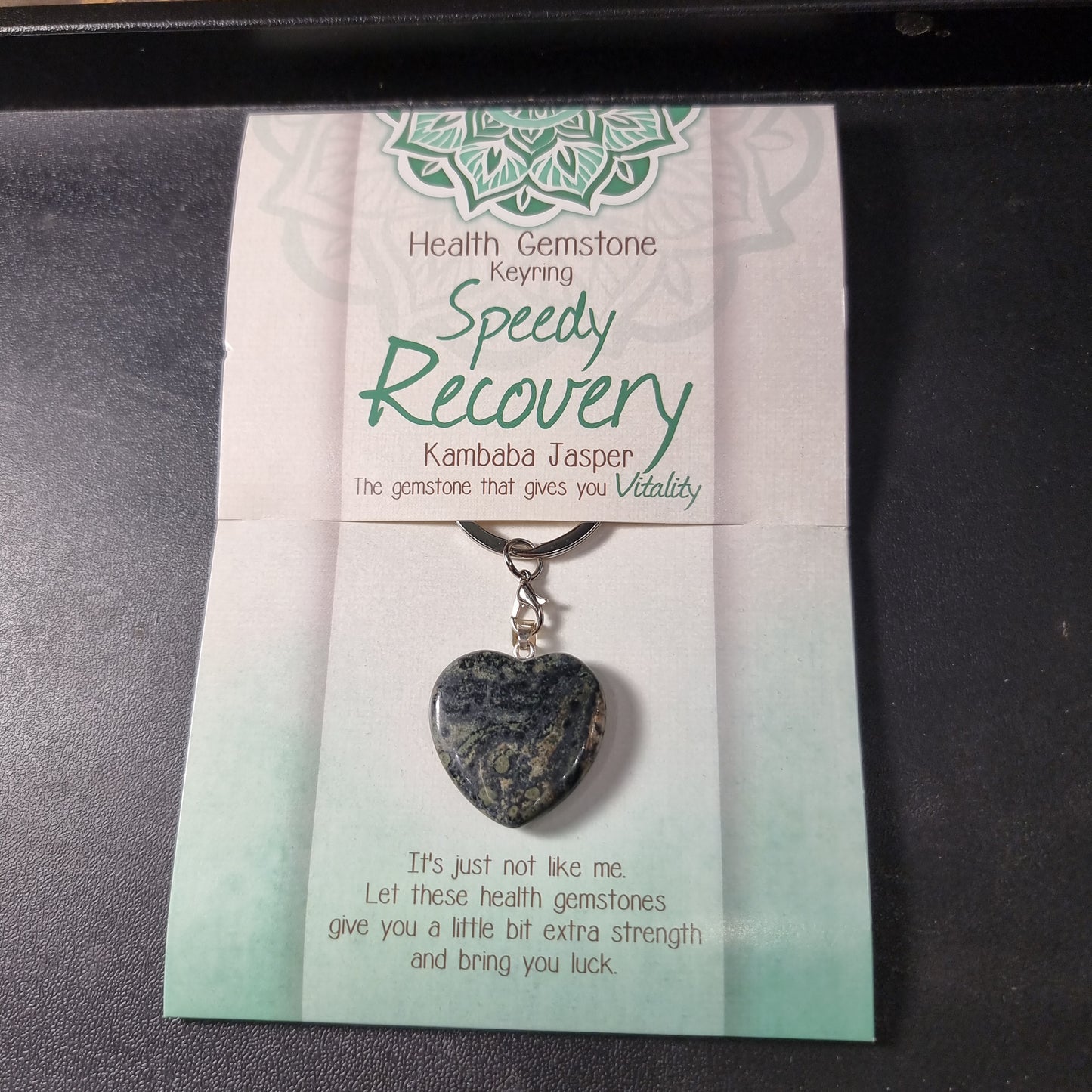 Kambaba jasper keyring (recovery) - Rivendell Shop
