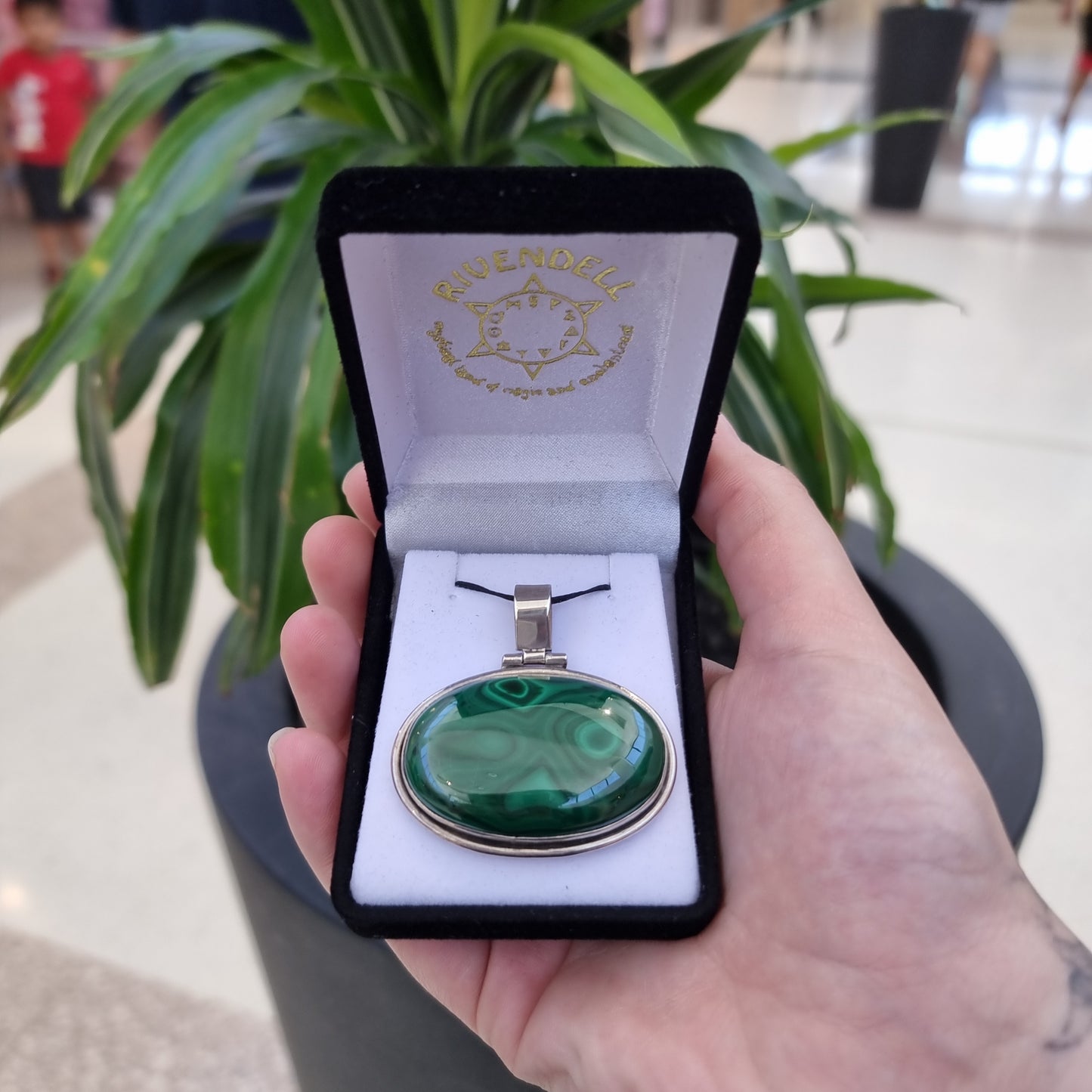 Malachite pendant - Rivendell Shop