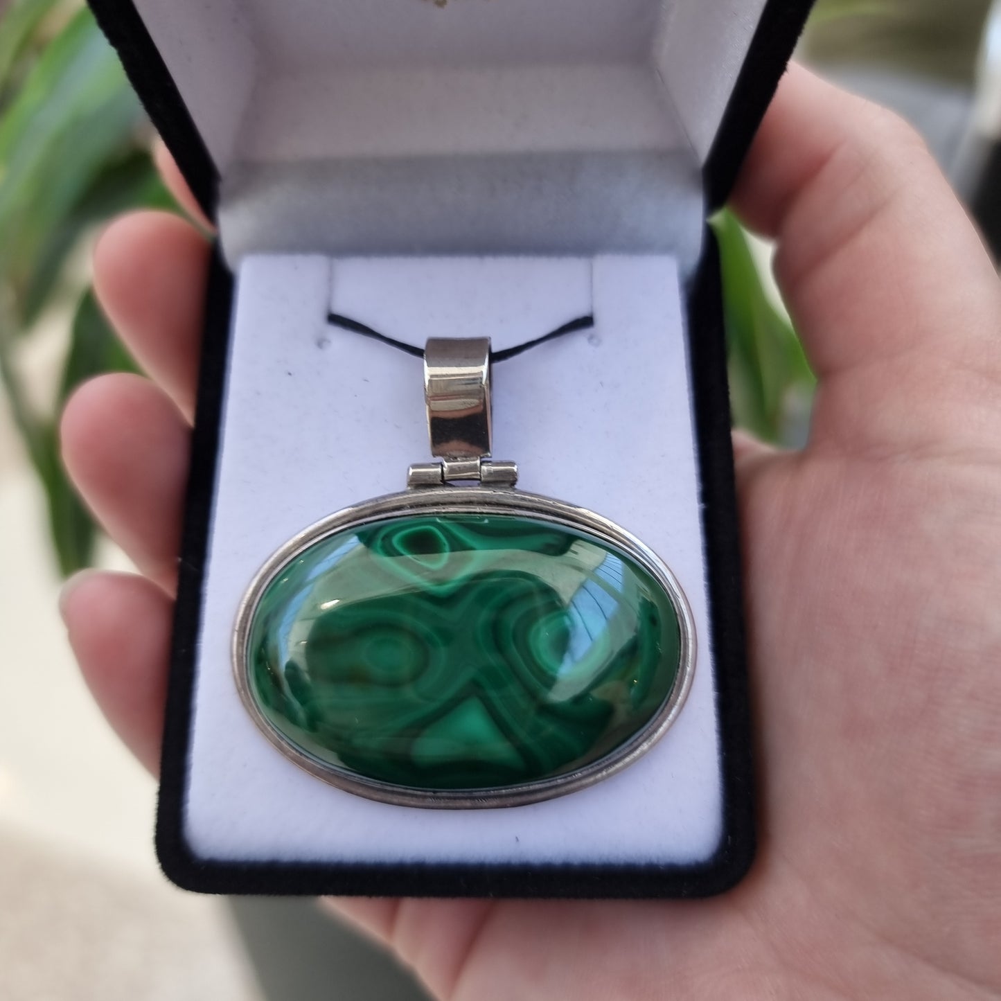 Malachite pendant - Rivendell Shop