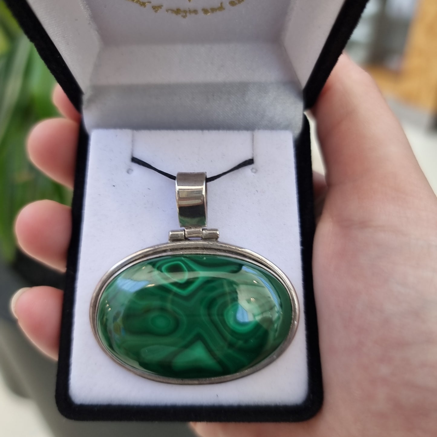 Malachite pendant - Rivendell Shop
