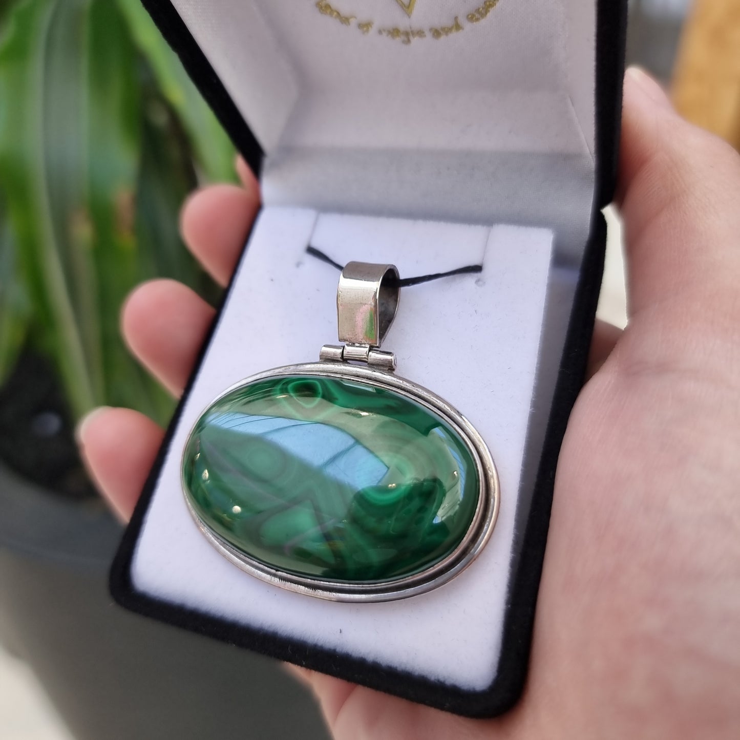 Malachite pendant - Rivendell Shop