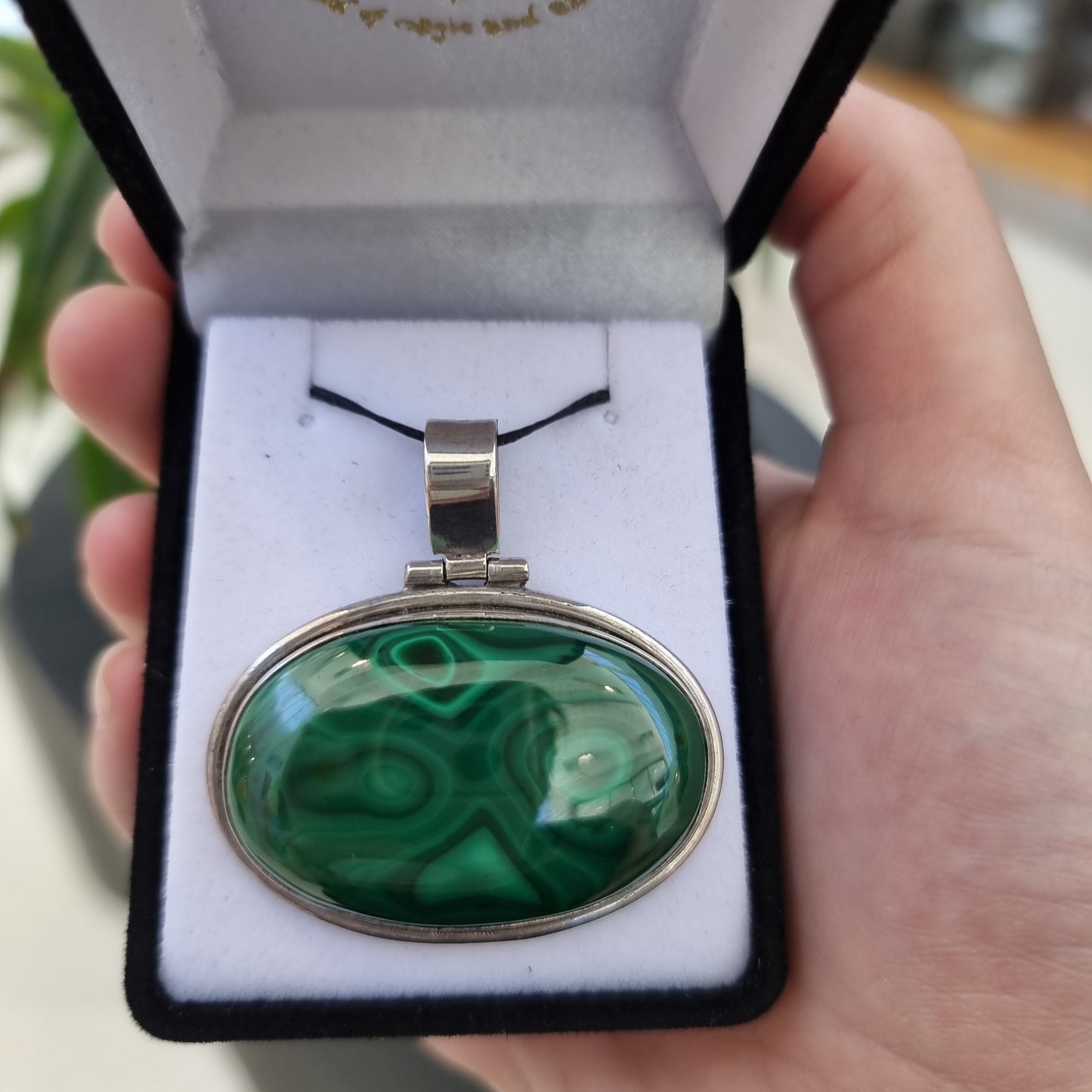 Malachite pendant - Rivendell Shop