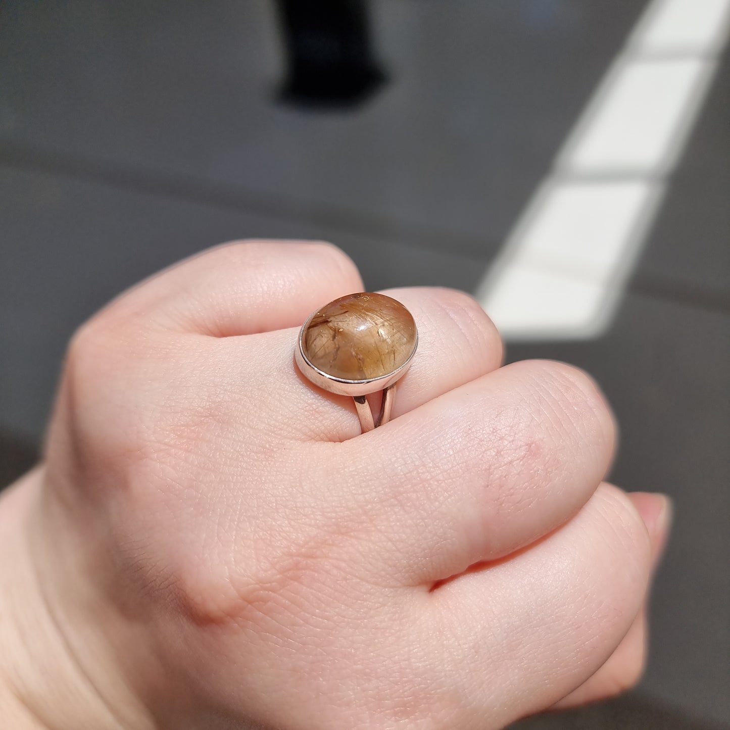 Rutilated quartz ring - Rivendell Shop