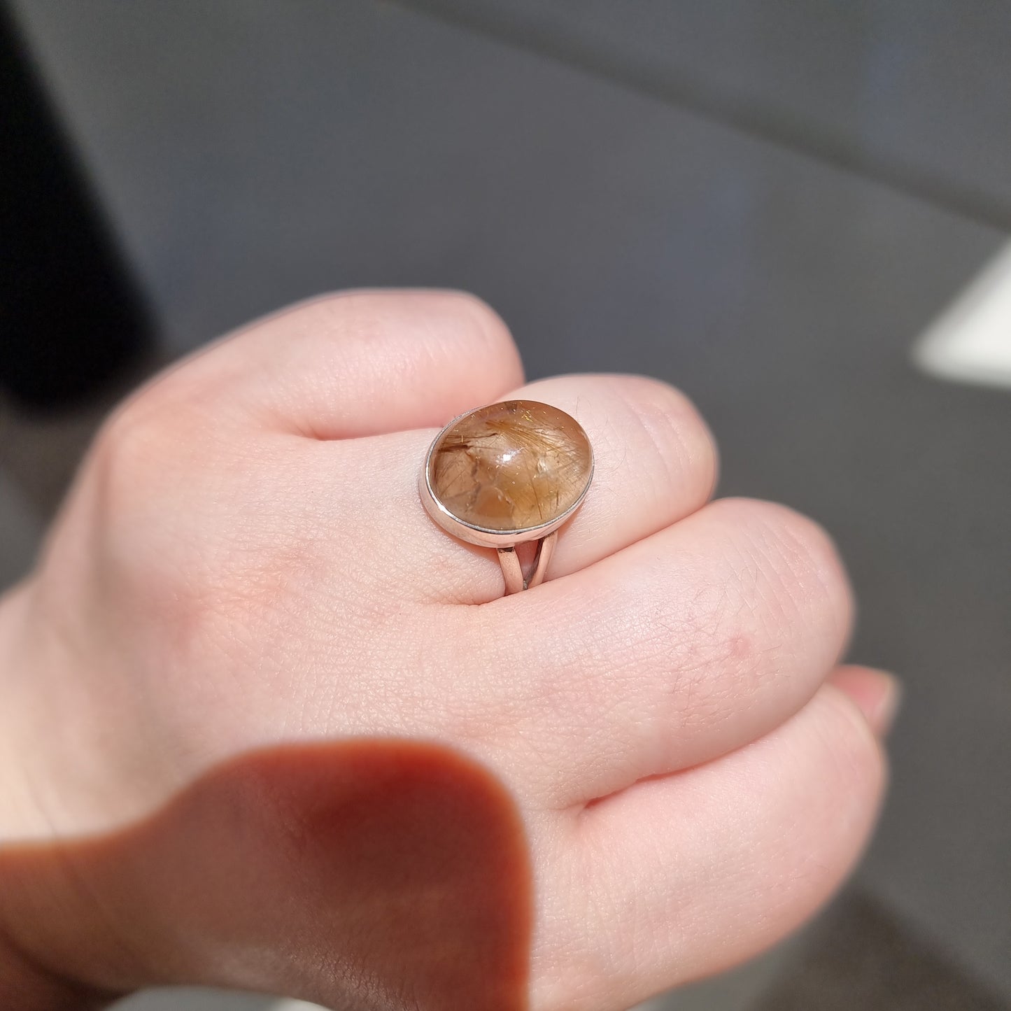 Rutilated quartz ring - Rivendell Shop