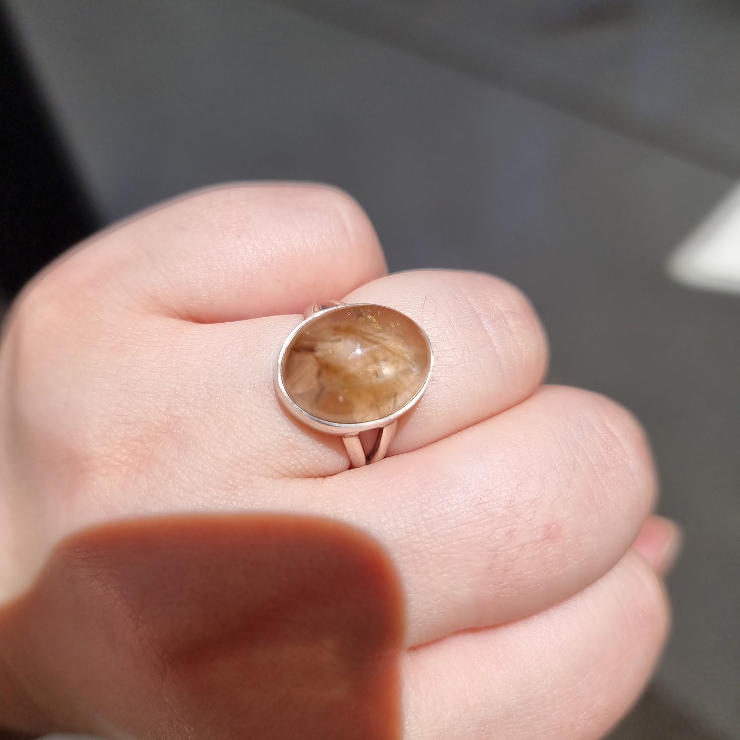 Rutilated quartz ring - Rivendell Shop