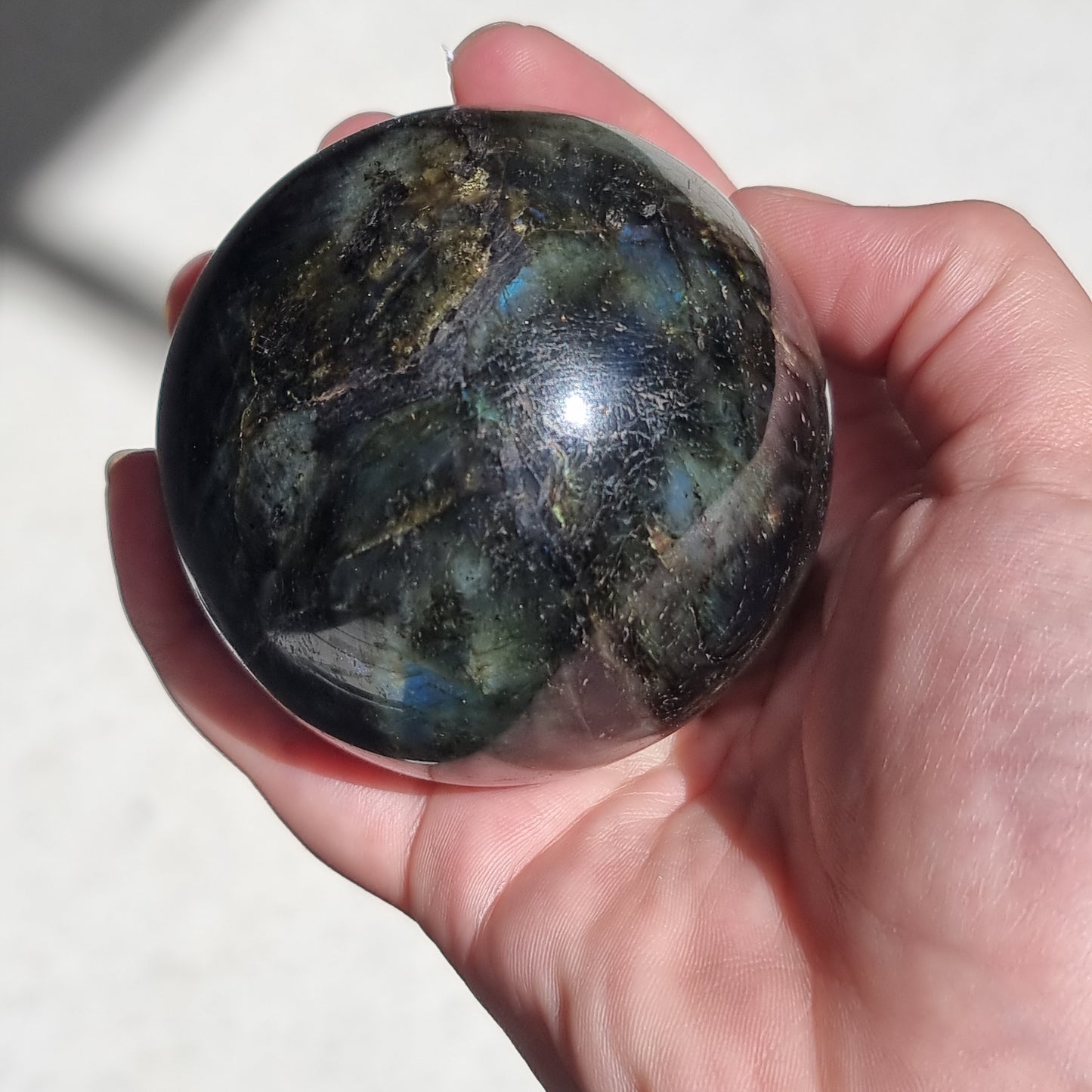 Labradorite sphere - Rivendell Shop