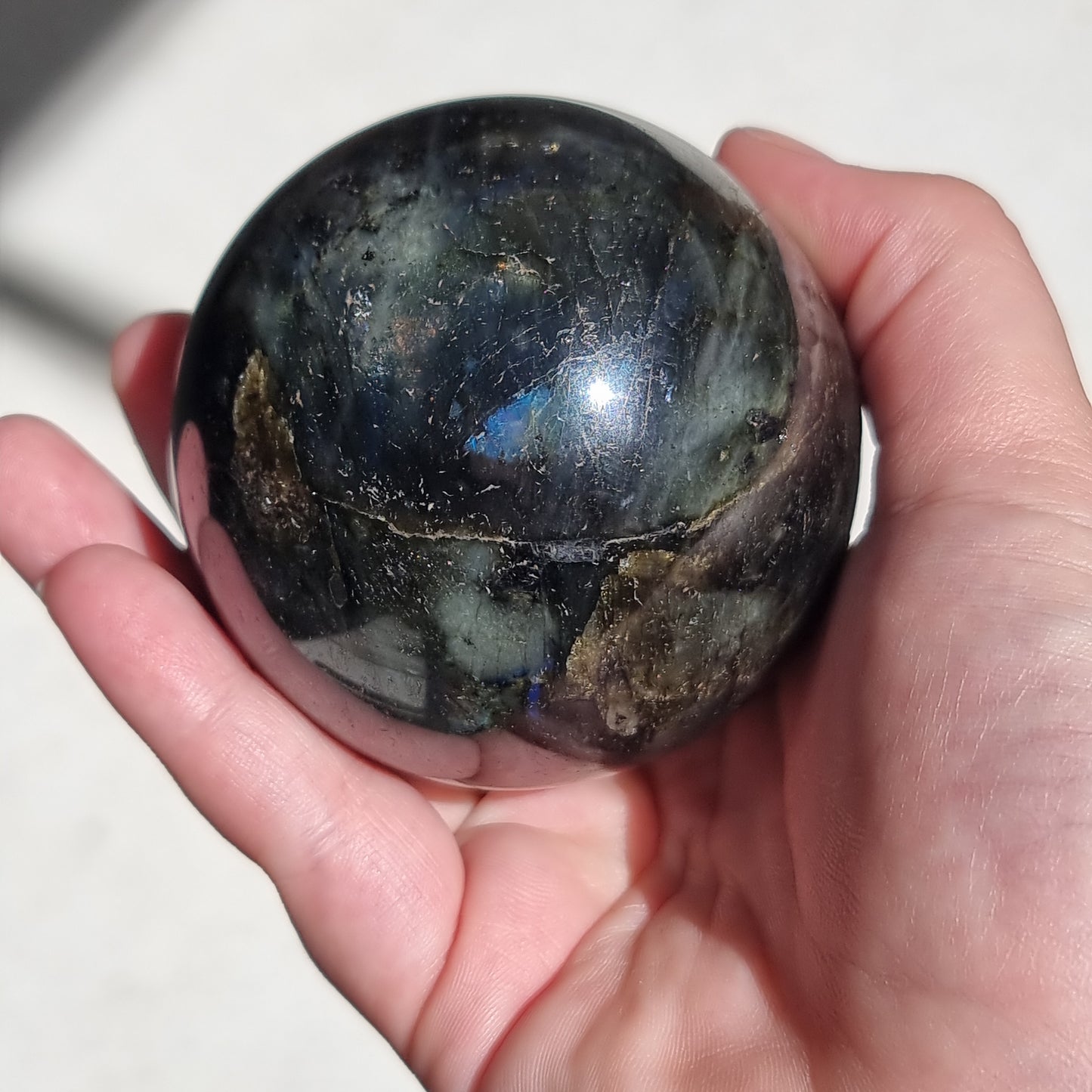 Labradorite sphere - Rivendell Shop