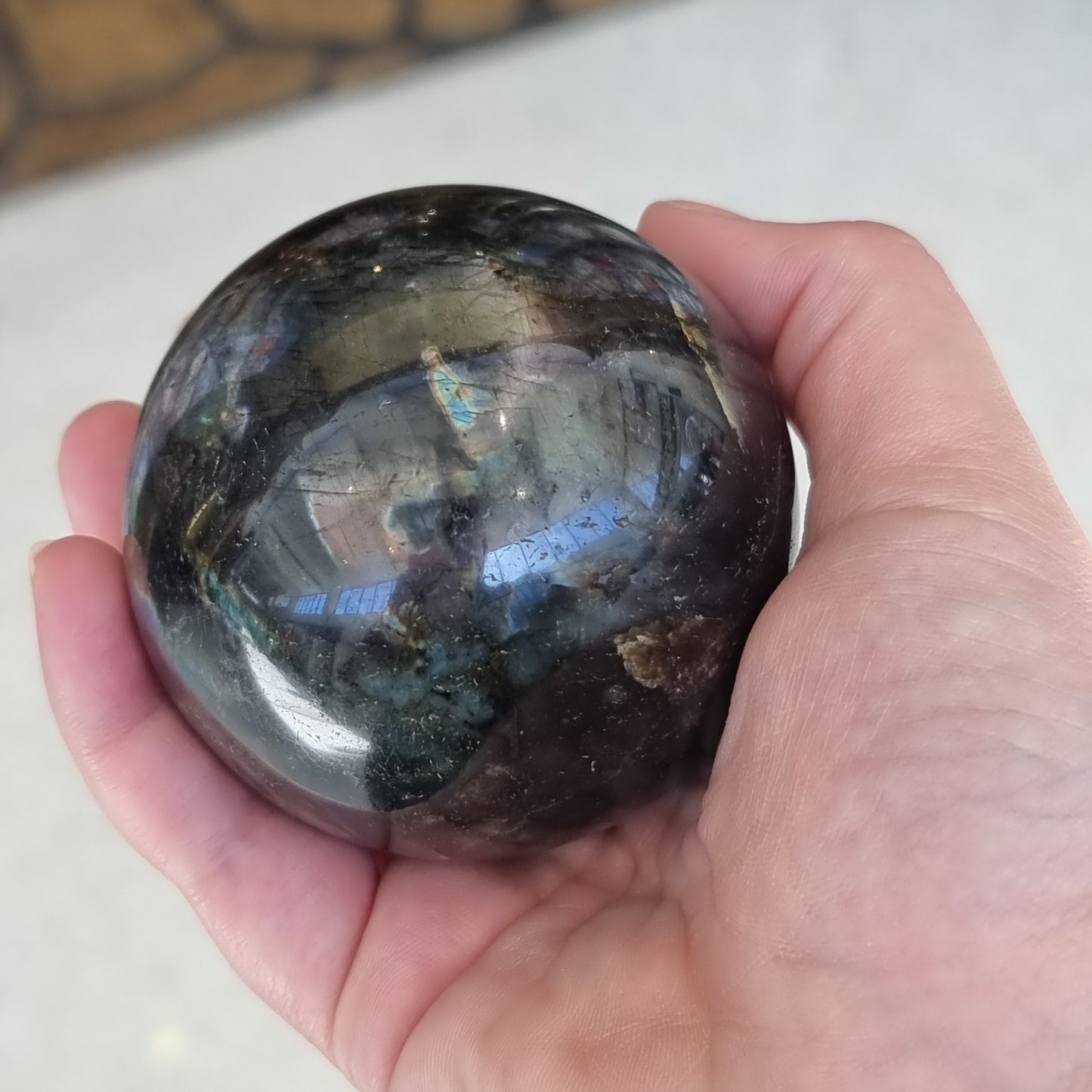 Labradorite sphere - Rivendell Shop