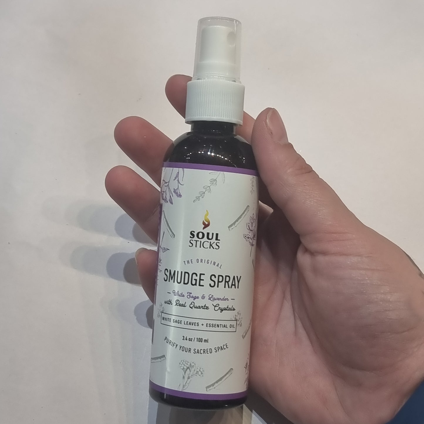 Smudge spray - white sage & lavender - Rivendell Shop