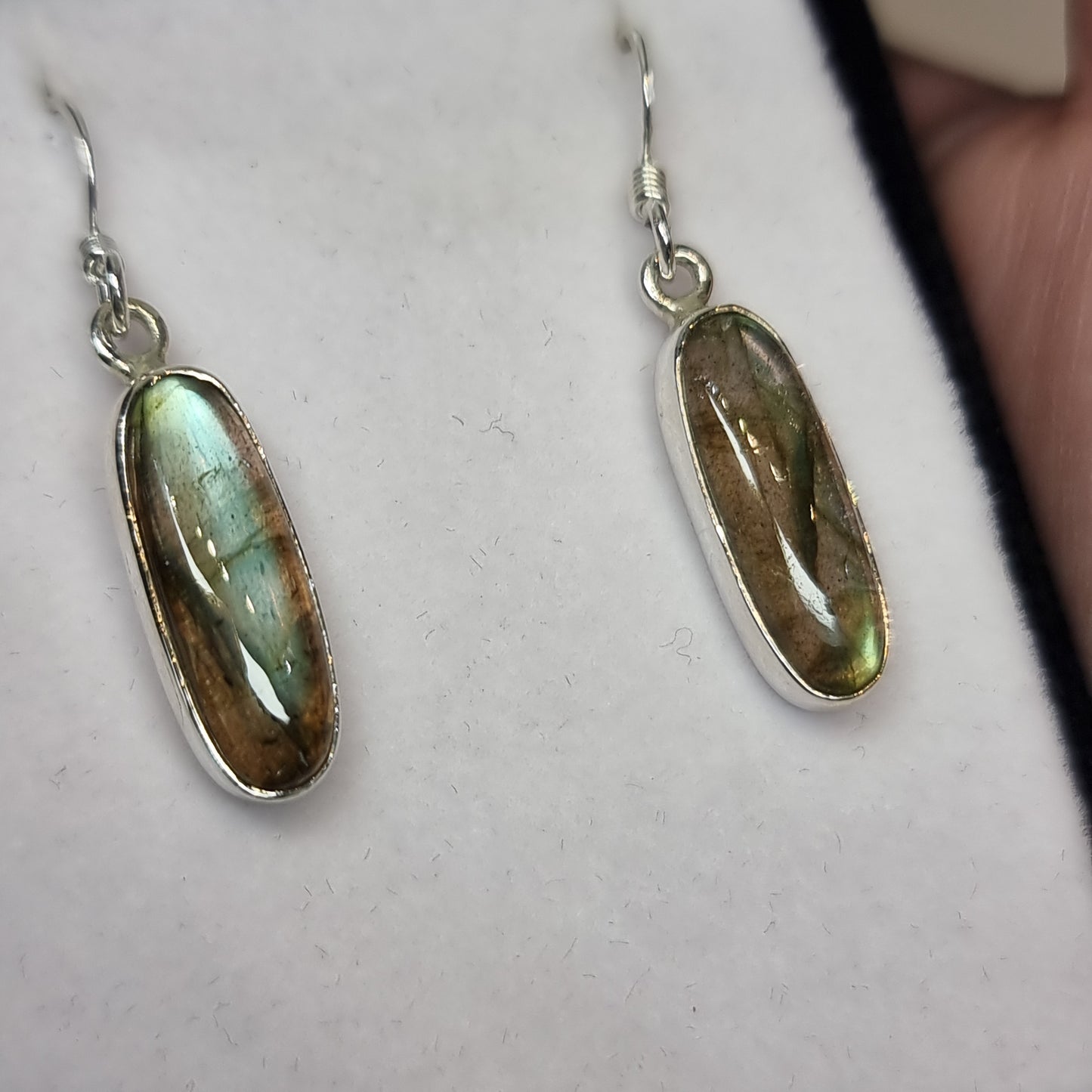 Labradorite sterling silver earrings - Rivendell Shop