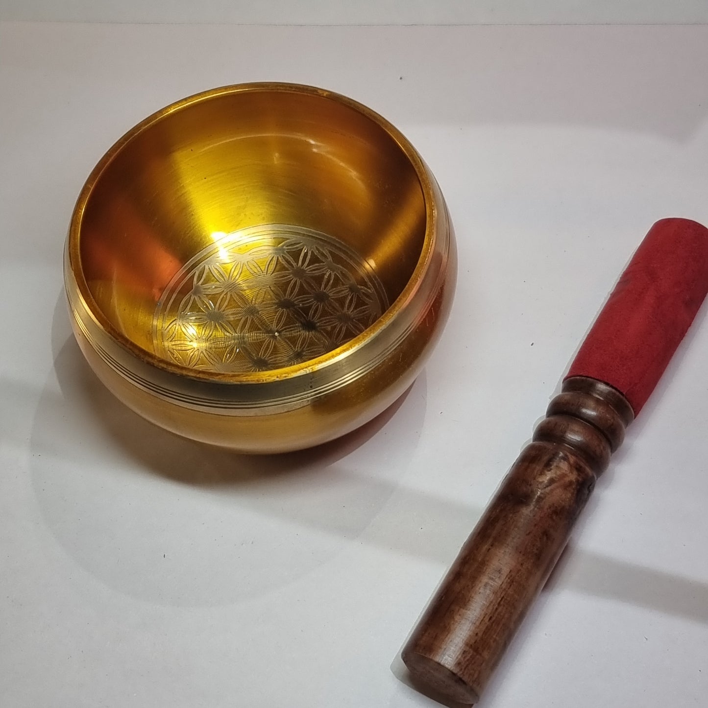 Singing bowl - flower of life gold - Rivendell Shop