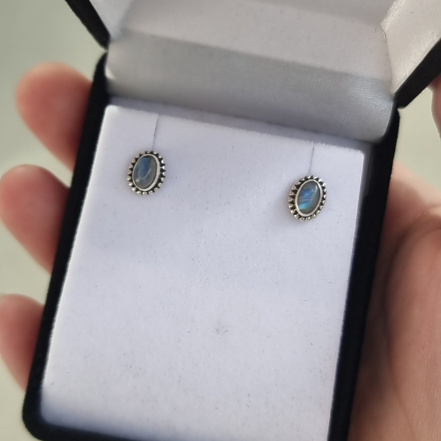 Labradorite studs - Rivendell Shop