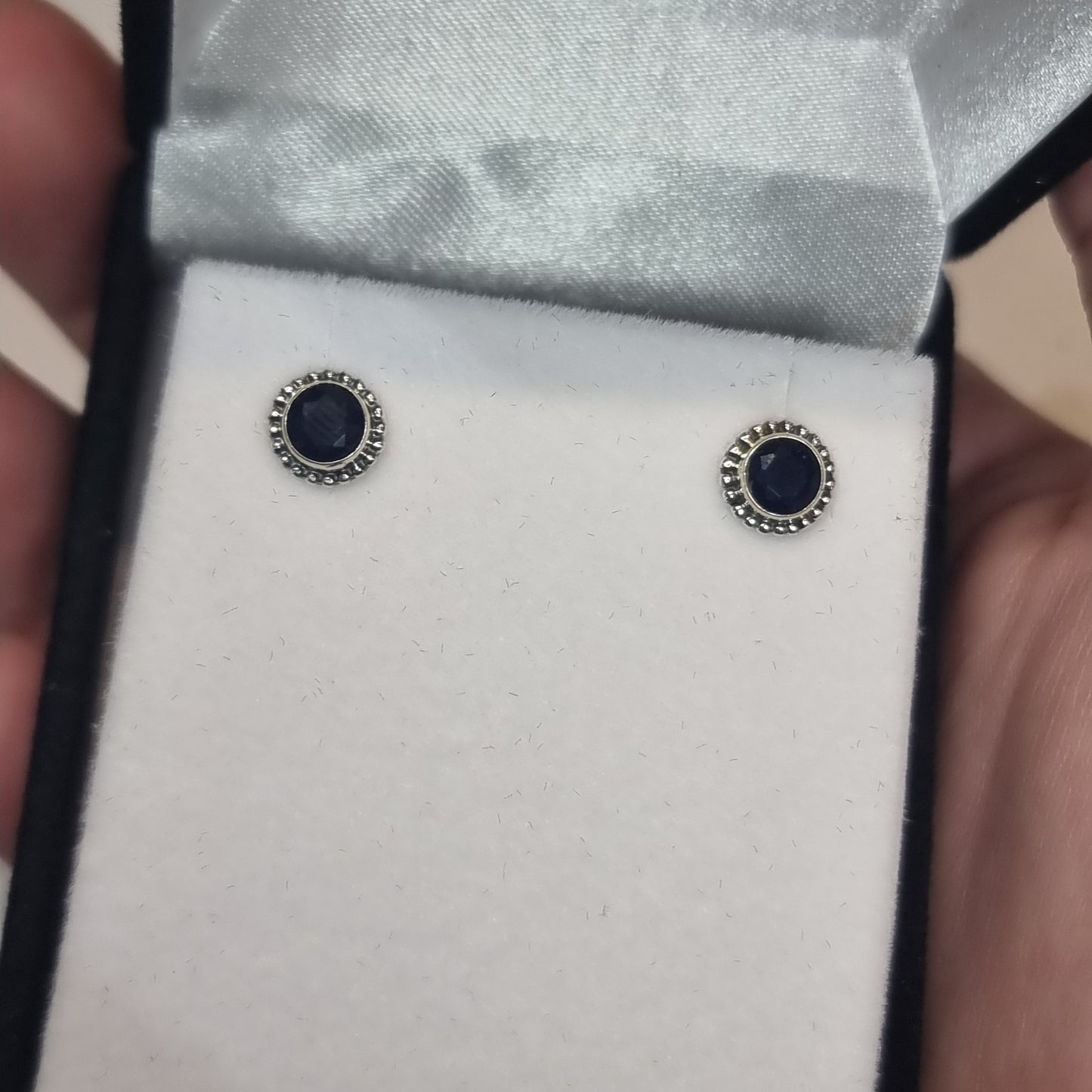 Sapphire studs - Rivendell Shop