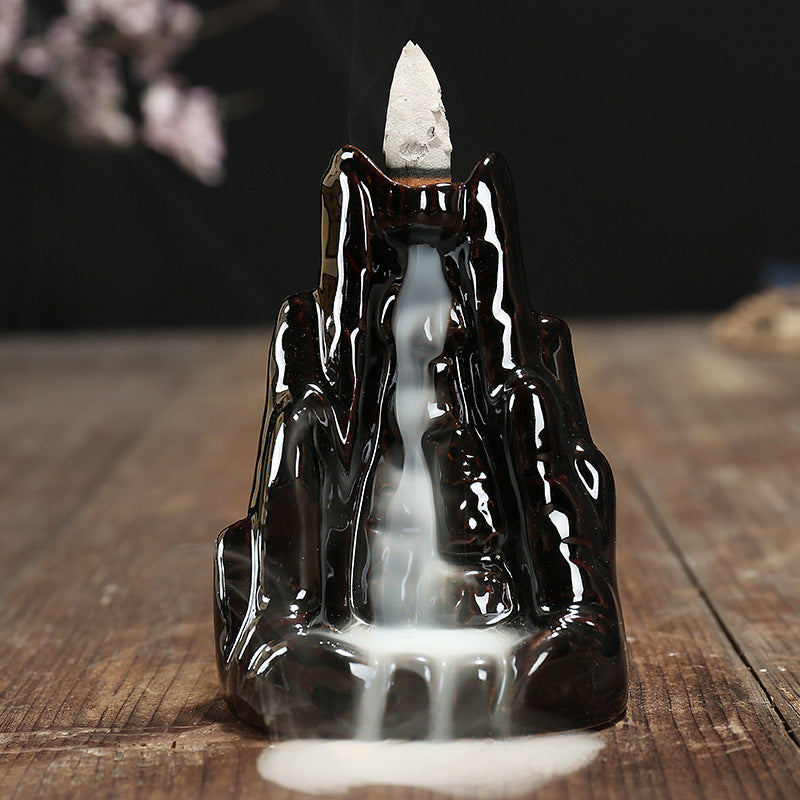Waterfall Backflow Incense Cone Burner - Rivendell Shop