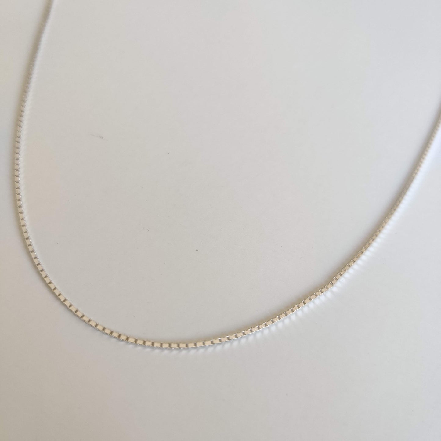 Sterling Silver 925 Box Chain Necklace - Rivendell Shop