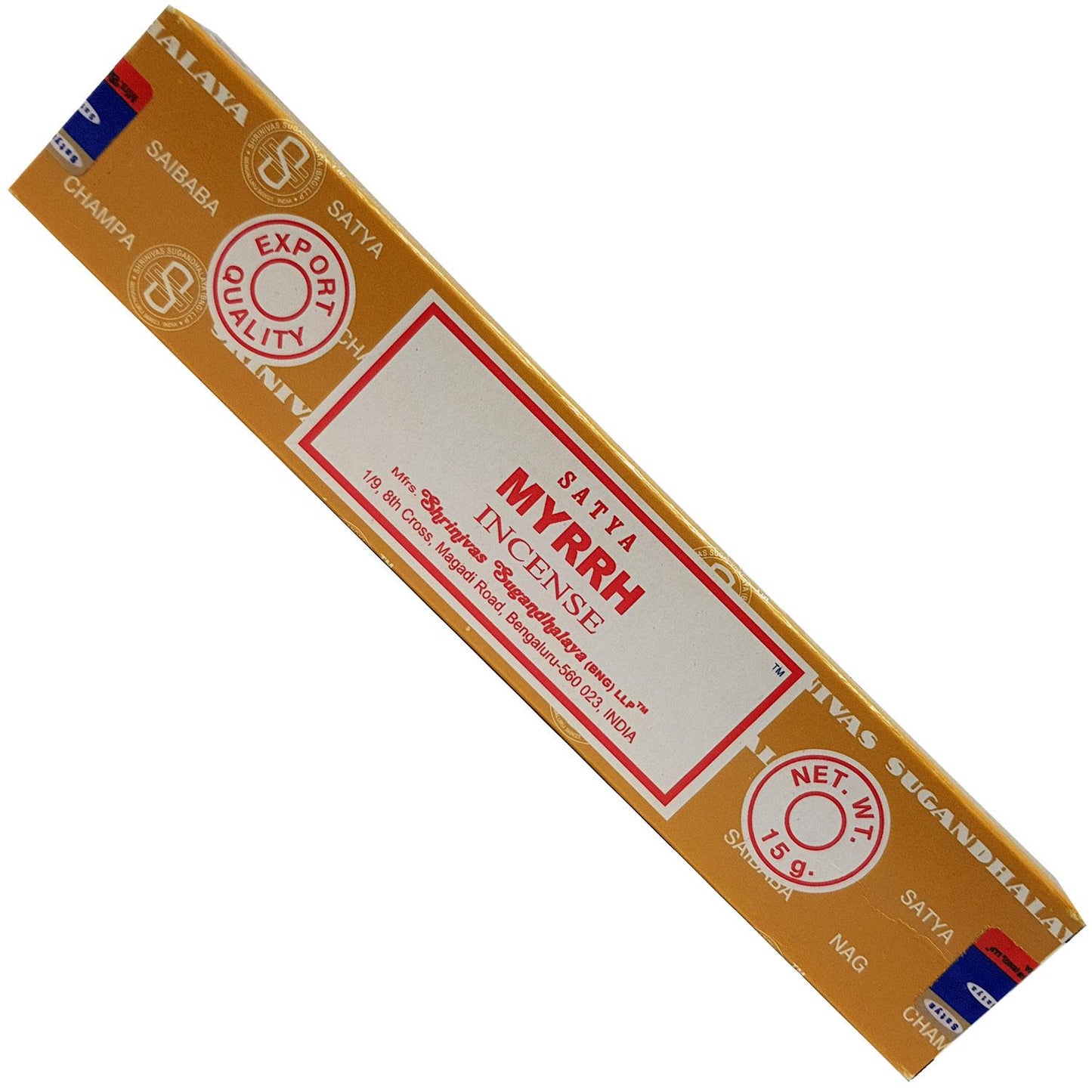 Satya Myrrh Incense 15gm - Rivendell Shop