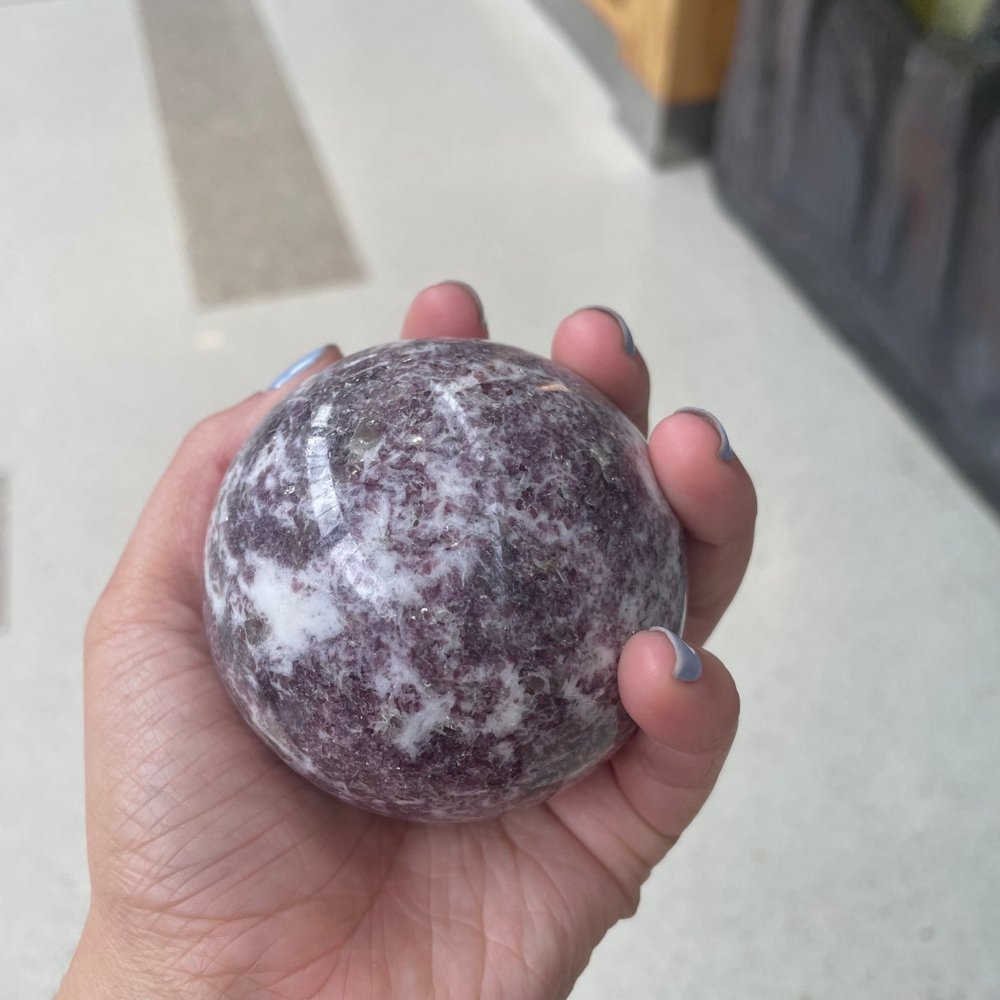 Lepidolite Sphere - Rivendell Shop
