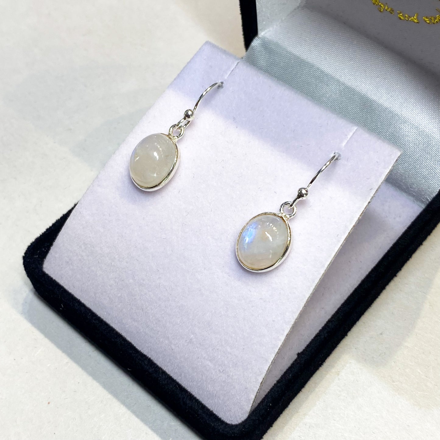 Moonstone Earrings - Oval - Rivendell Shop