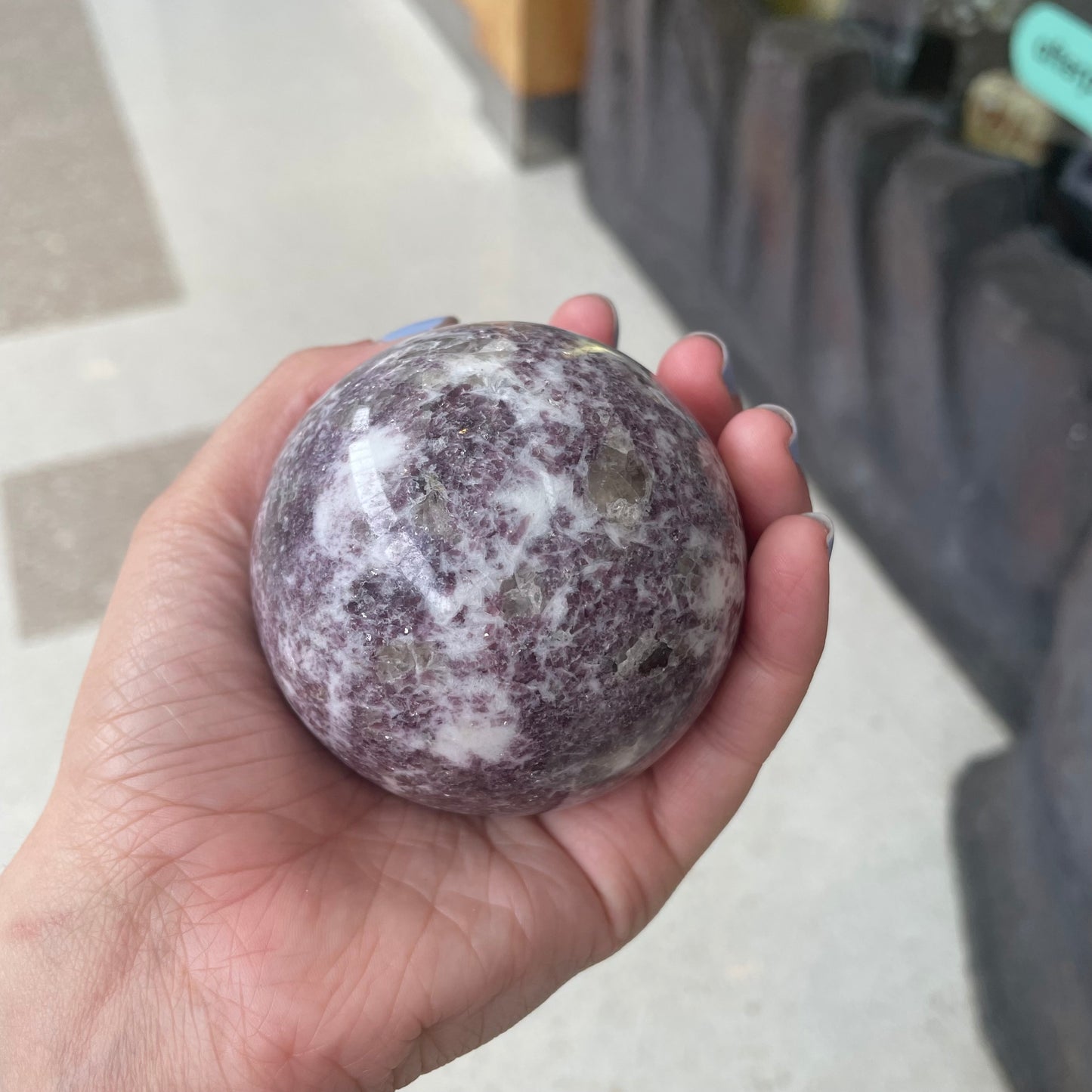 Lepidolite Sphere - Rivendell Shop