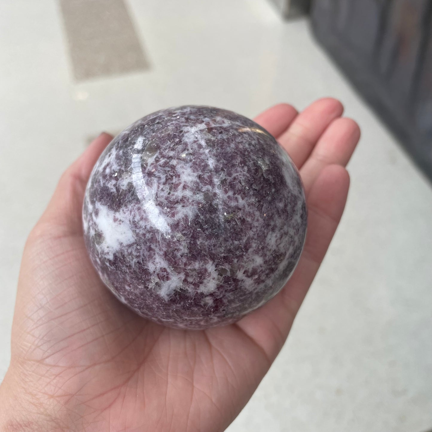 Lepidolite Sphere - Rivendell Shop