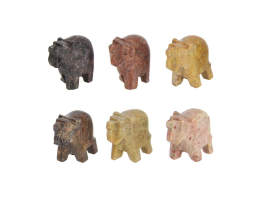 4cm Lucky Soapstone Elephant - Rivendell Shop