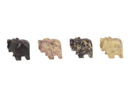 Mini Soapstone Elephants - Rivendell Shop