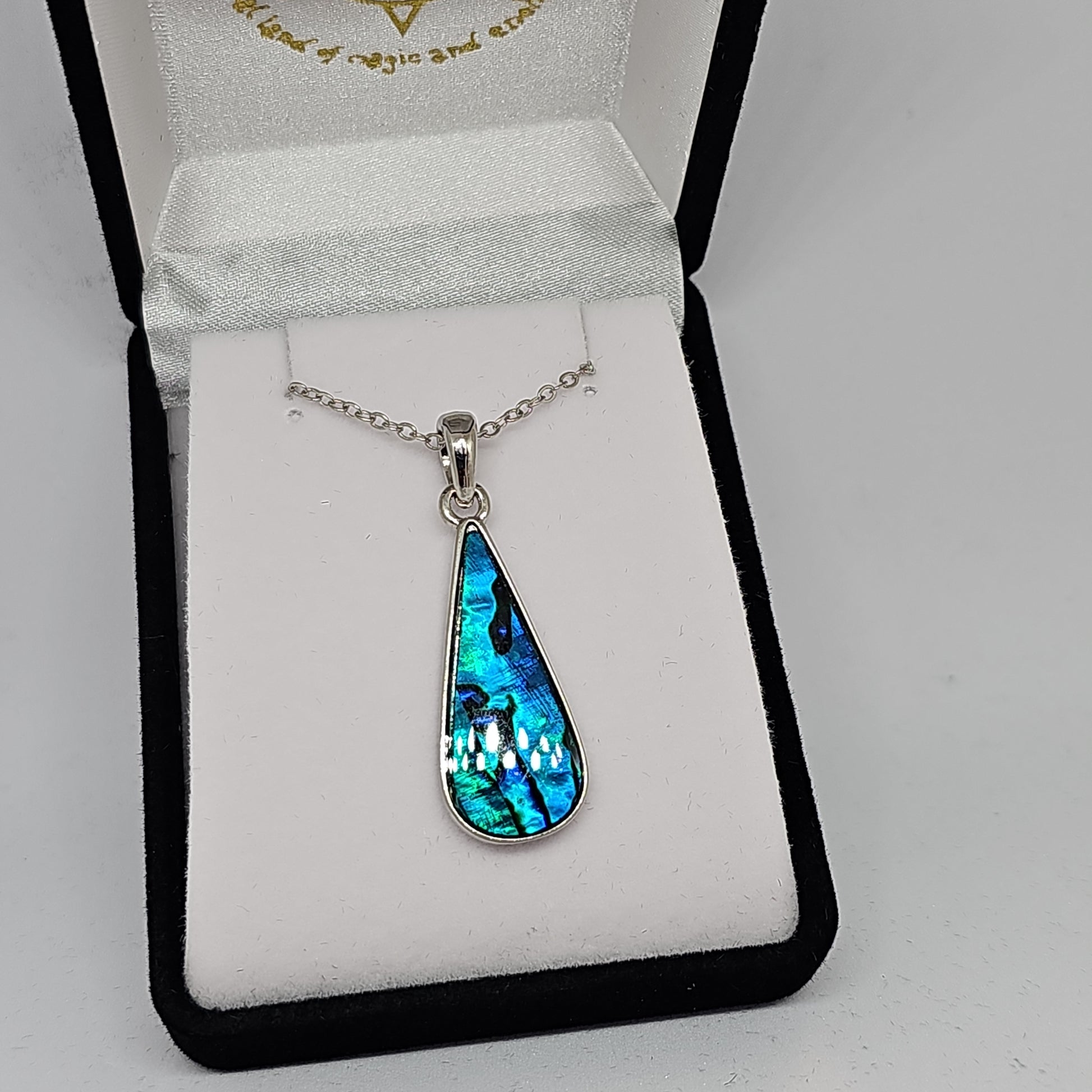 Paua drop pendant - Rivendell Shop