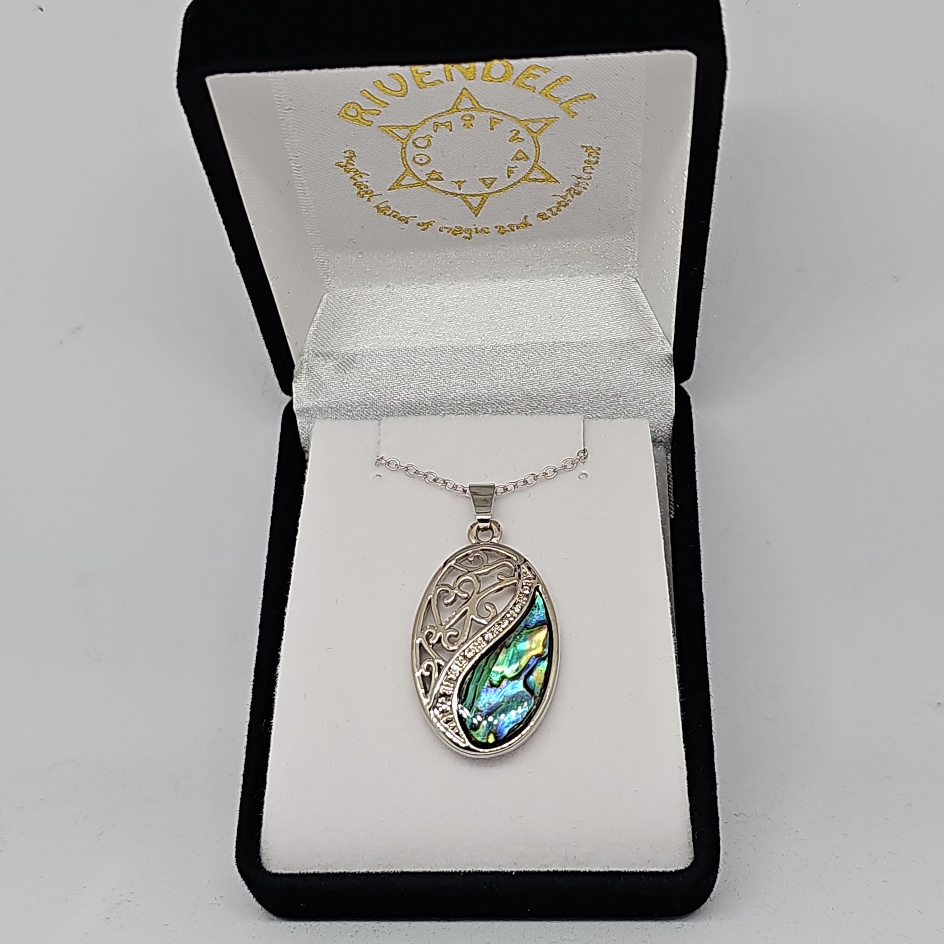 Paua pendant - oval - Rivendell Shop