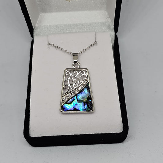 Paua pendant - square - Rivendell Shop