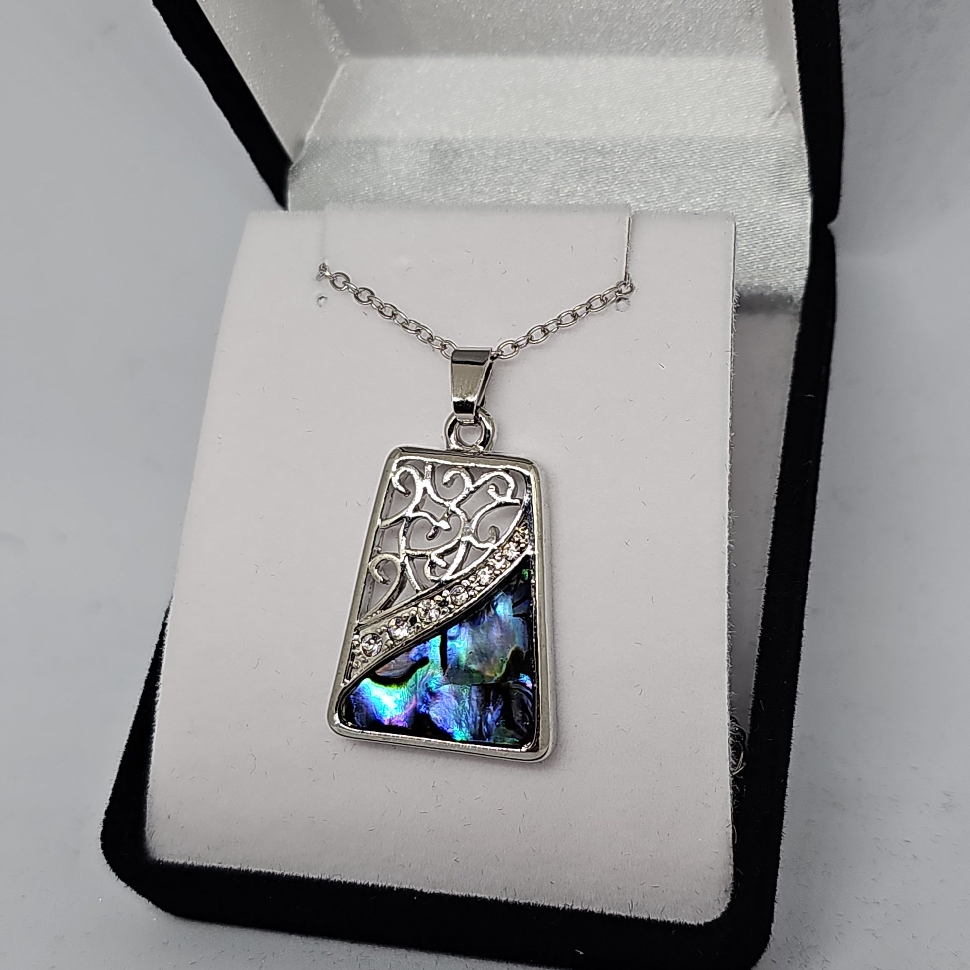 Paua pendant - square - Rivendell Shop