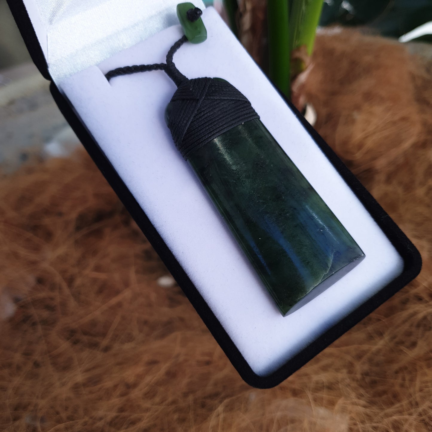 Large Greenstone Toki Pendant 70x30mm - Rivendell Shop