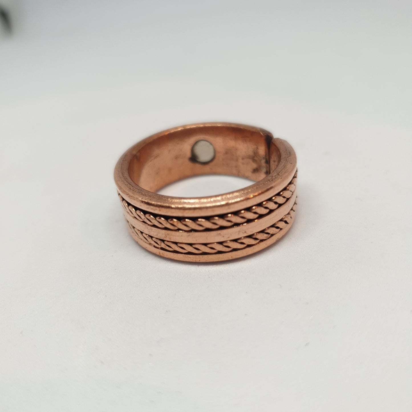 Doubl Twist Copper Magnetic Ring - Rivendell Shop