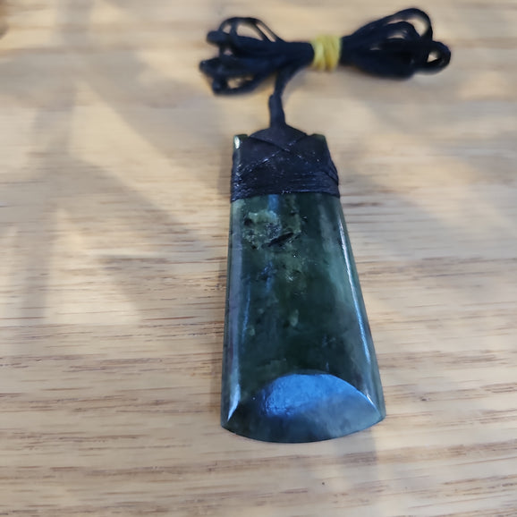 Large Greenstone Toki Pendant 60x25mm - Rivendell Shop