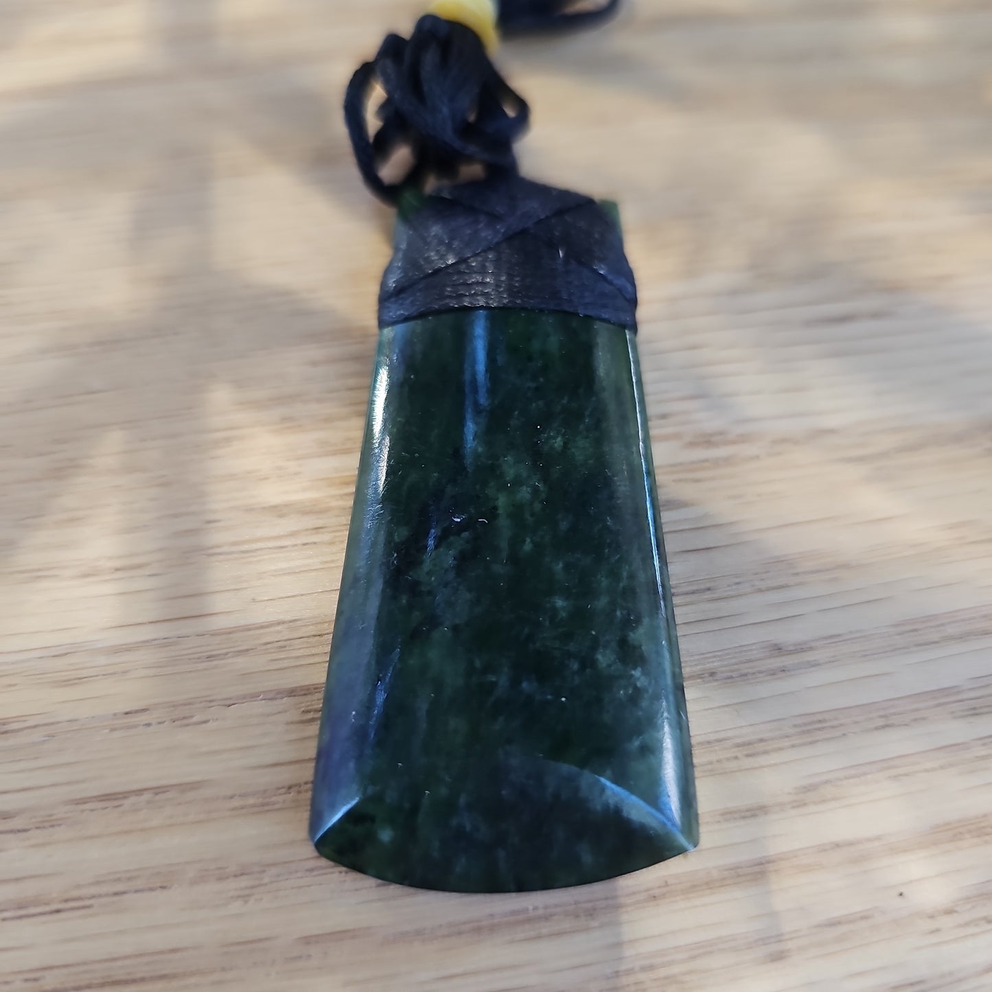 Large Greenstone Toki Pendant 60x25mm - Rivendell Shop