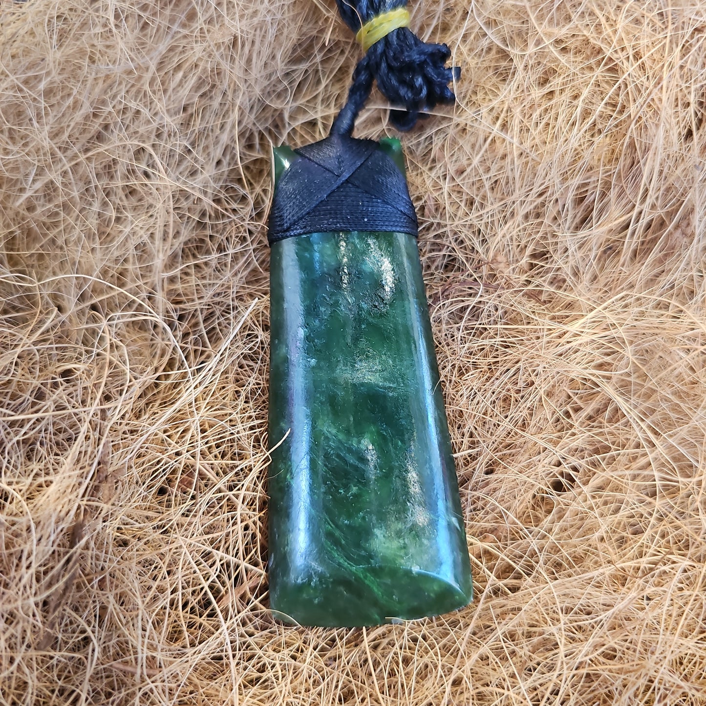 Extra Large Greenstone Toki Pendant 90x35 mm - Rivendell Shop