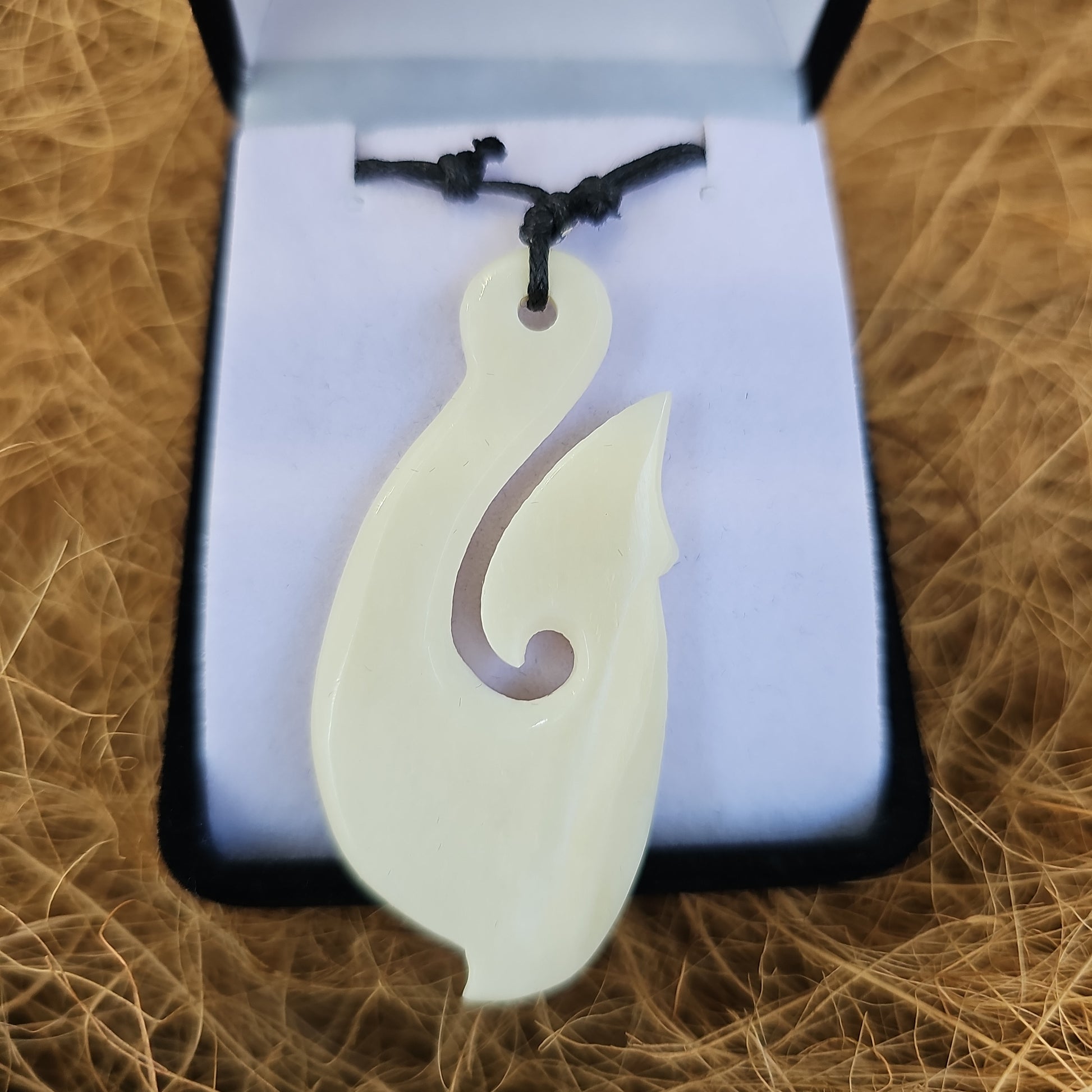 Fish hook Bone Carving - Rivendell Shop