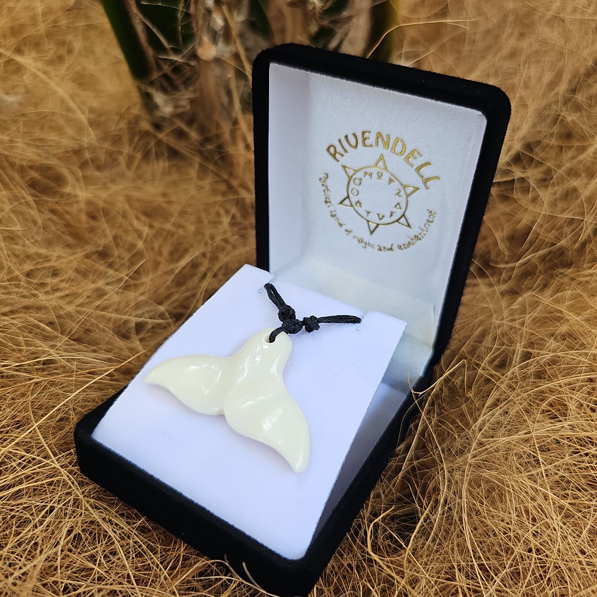 Whale Tail Bone Carving - Rivendell Shop