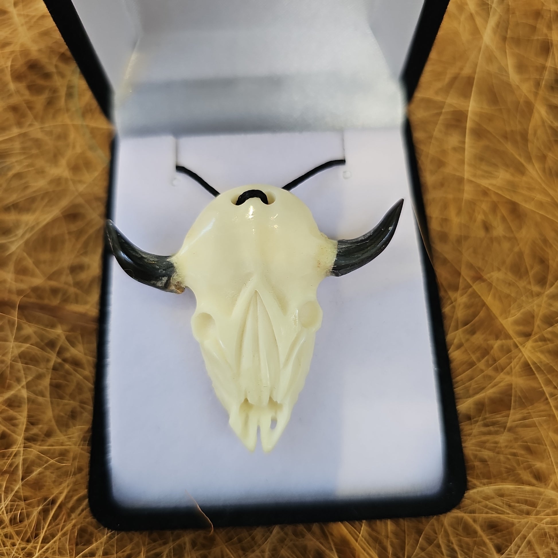 Buffalo Skull Bone Carving - Rivendell Shop