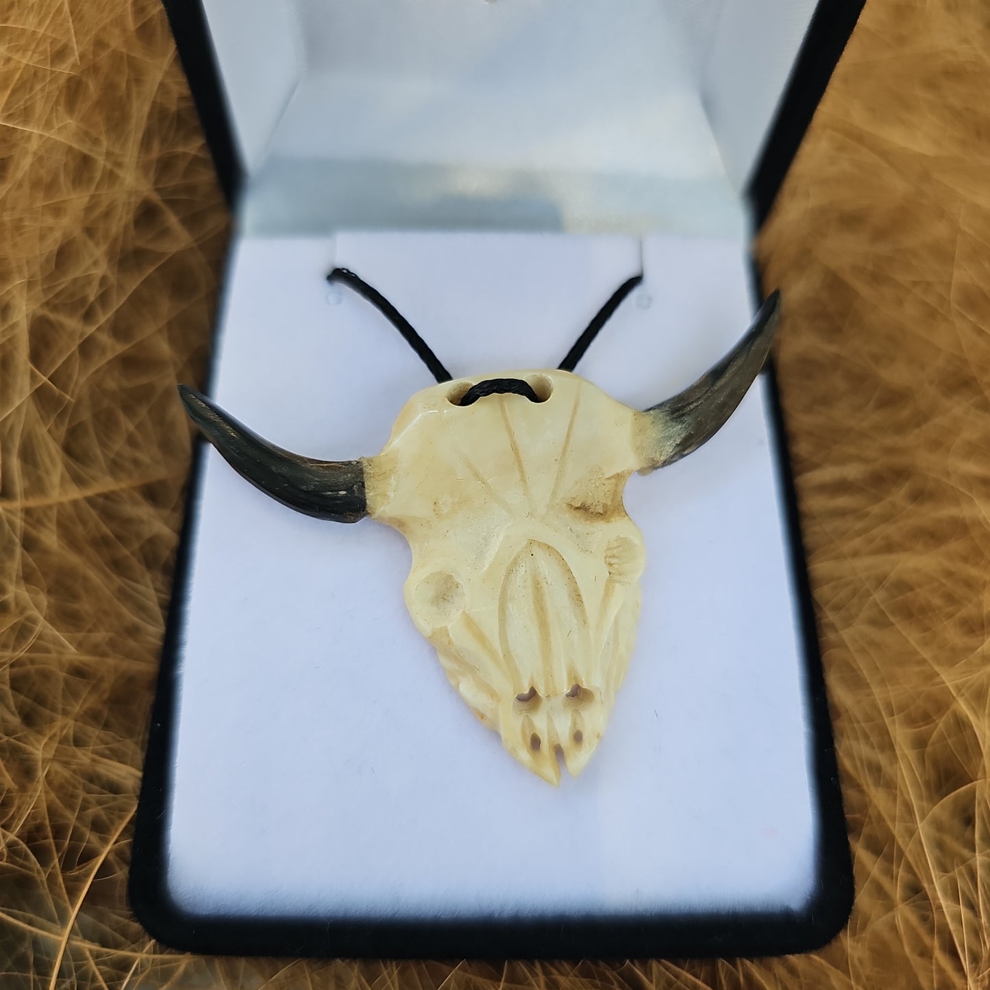 Buffalo Skull Bone Carving - Rivendell Shop