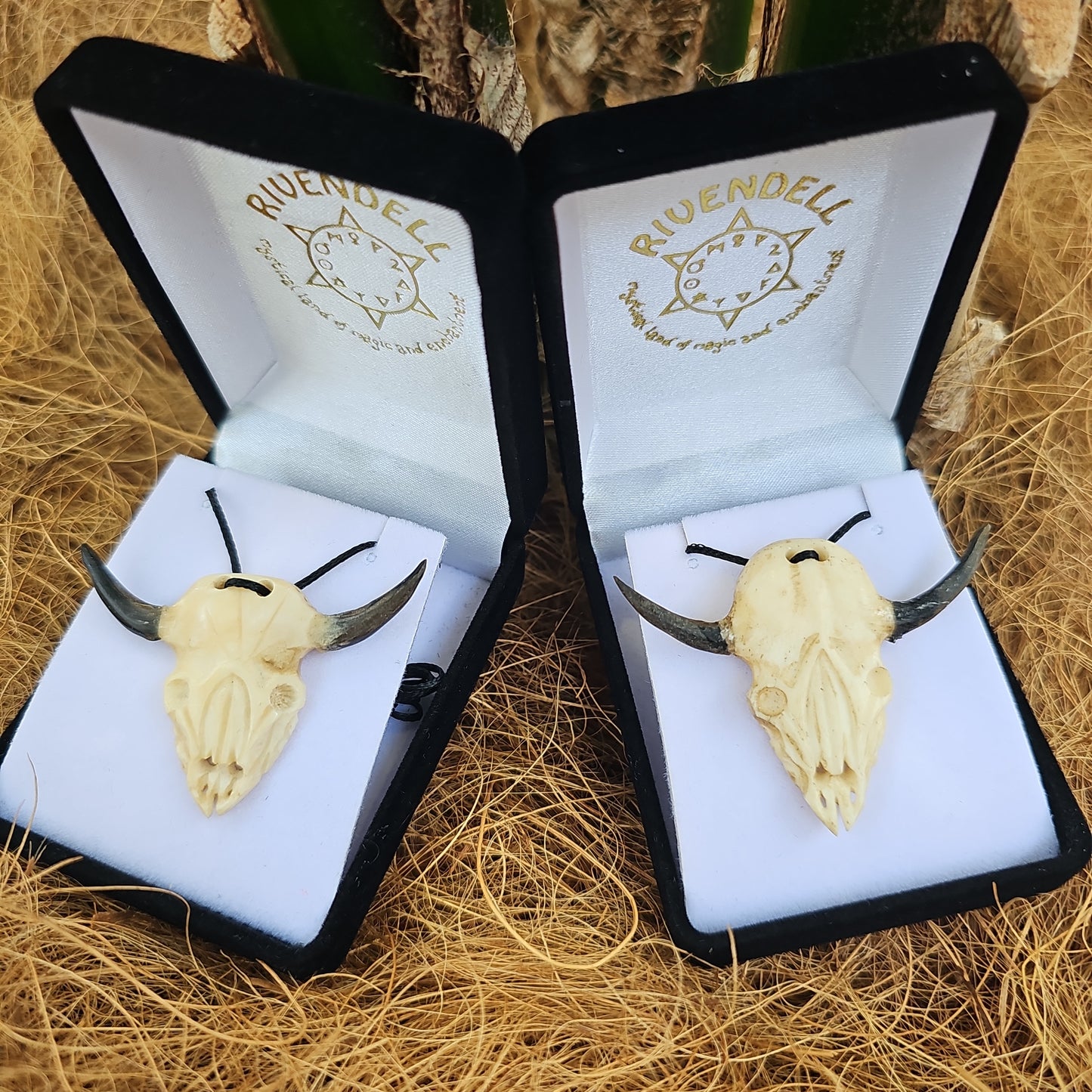 Buffalo Skull Bone Carving - Rivendell Shop