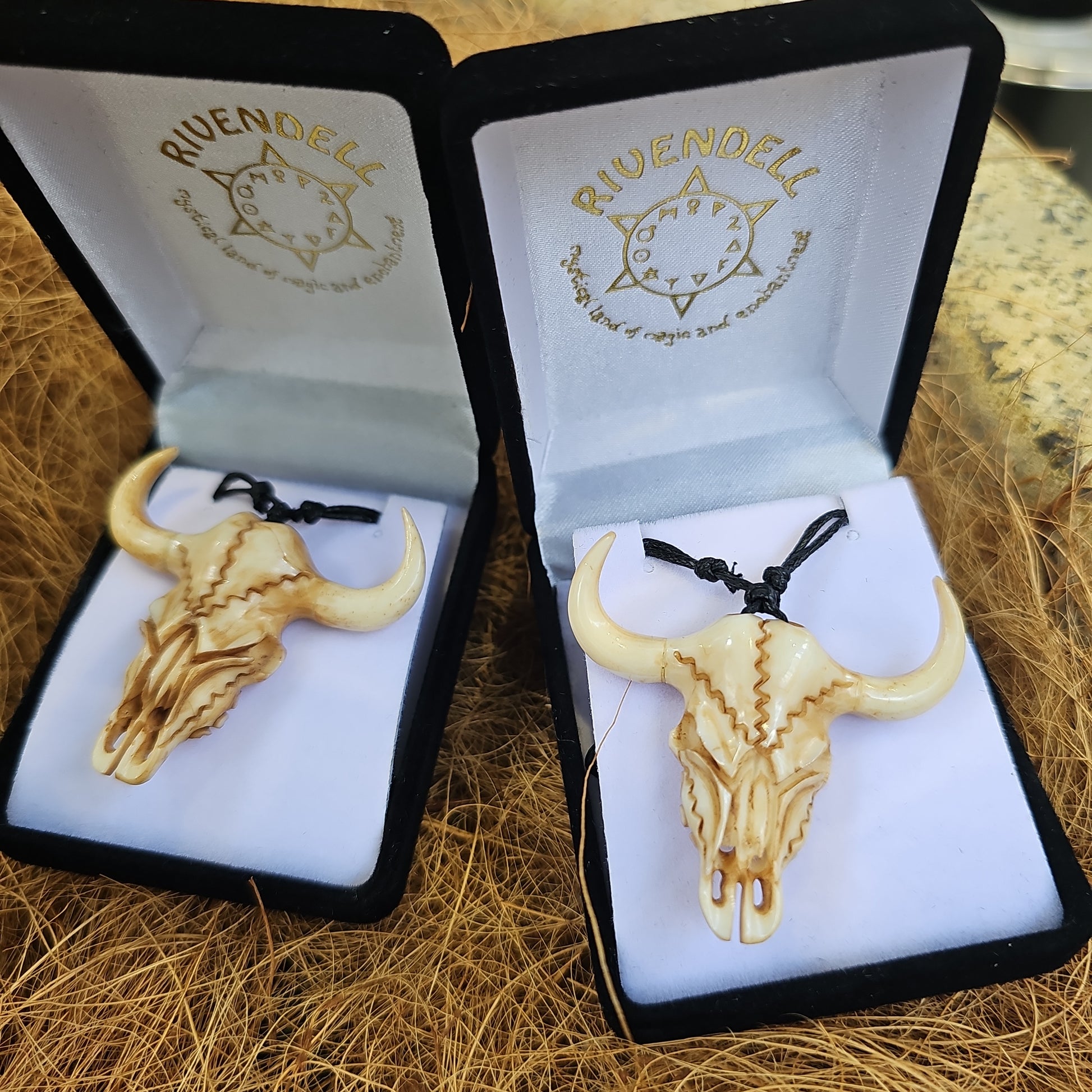 Buffalo Skull Bone Carving - Rivendell Shop