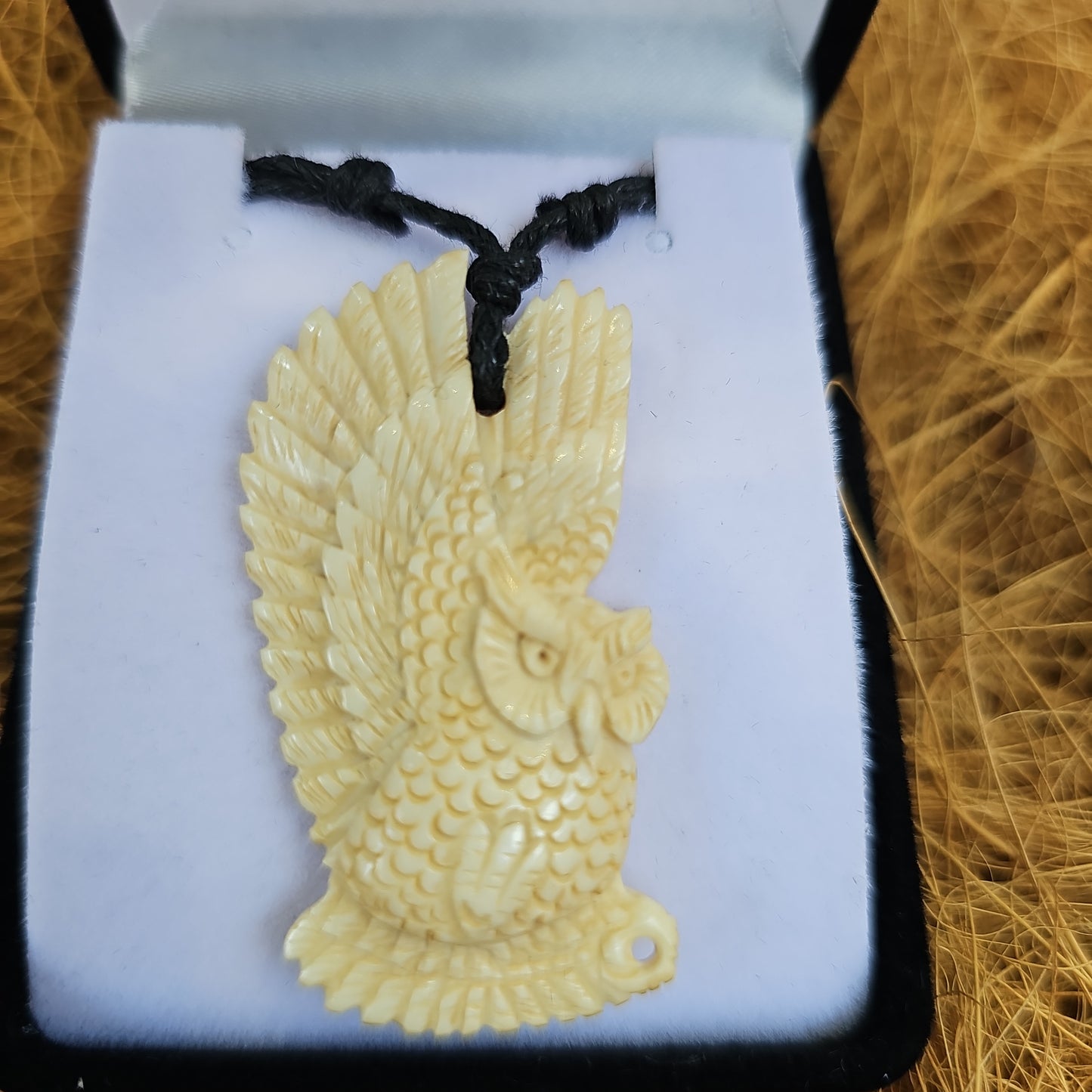 Owl Bone Carving - Rivendell Shop