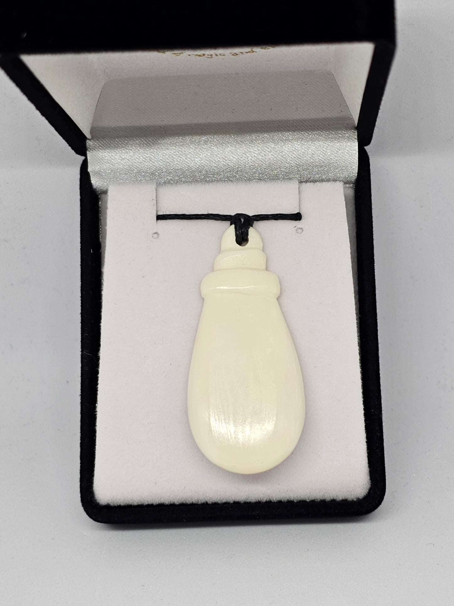 Handcarved Bone Pendant - Rivendell Shop