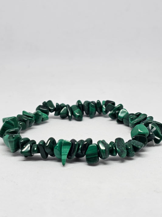 Malachite Chip Crystal Bracelet - Rivendell Shop