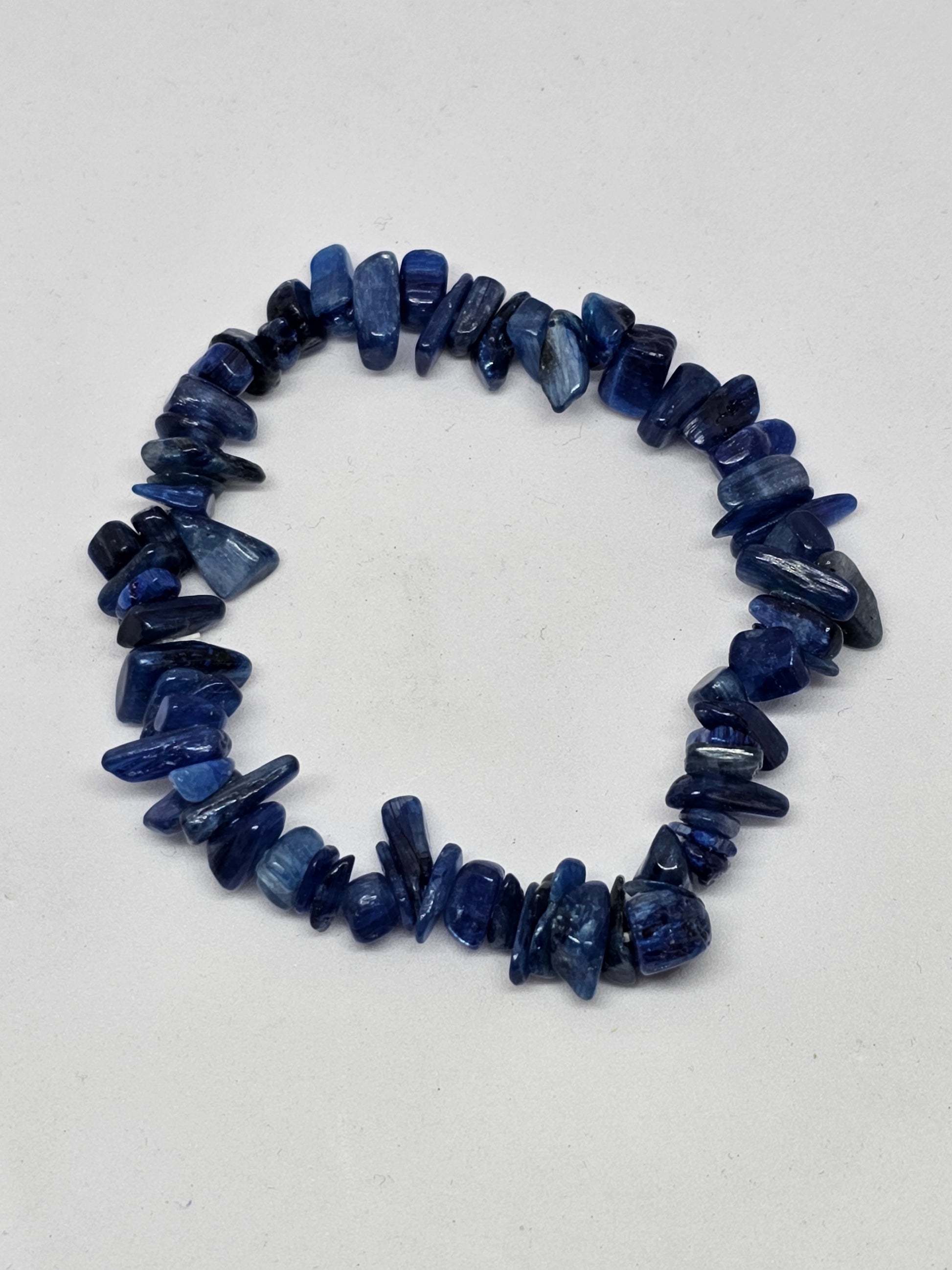 Blue Kyanite Chip Crystal Bracelet - Rivendell Shop